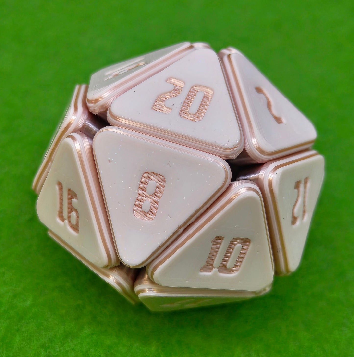 D&D squishable dice, fidget D20, 3D printed gaming accessories, tabletop RPG stress relief toy, gift for Dungeons and Dragons players, squishy D20 for TTRPG gamers.