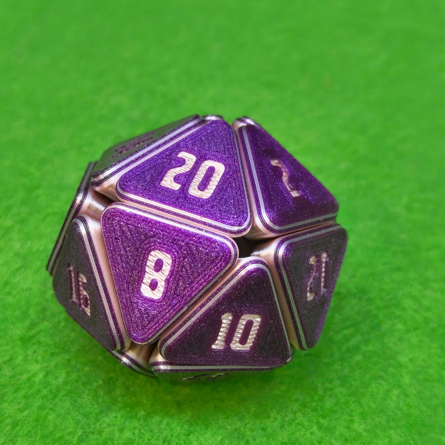 D&D squishable dice, fidget D20, 3D printed gaming accessories, tabletop RPG stress relief toy, gift for Dungeons and Dragons players, squishy D20 for TTRPG gamers.