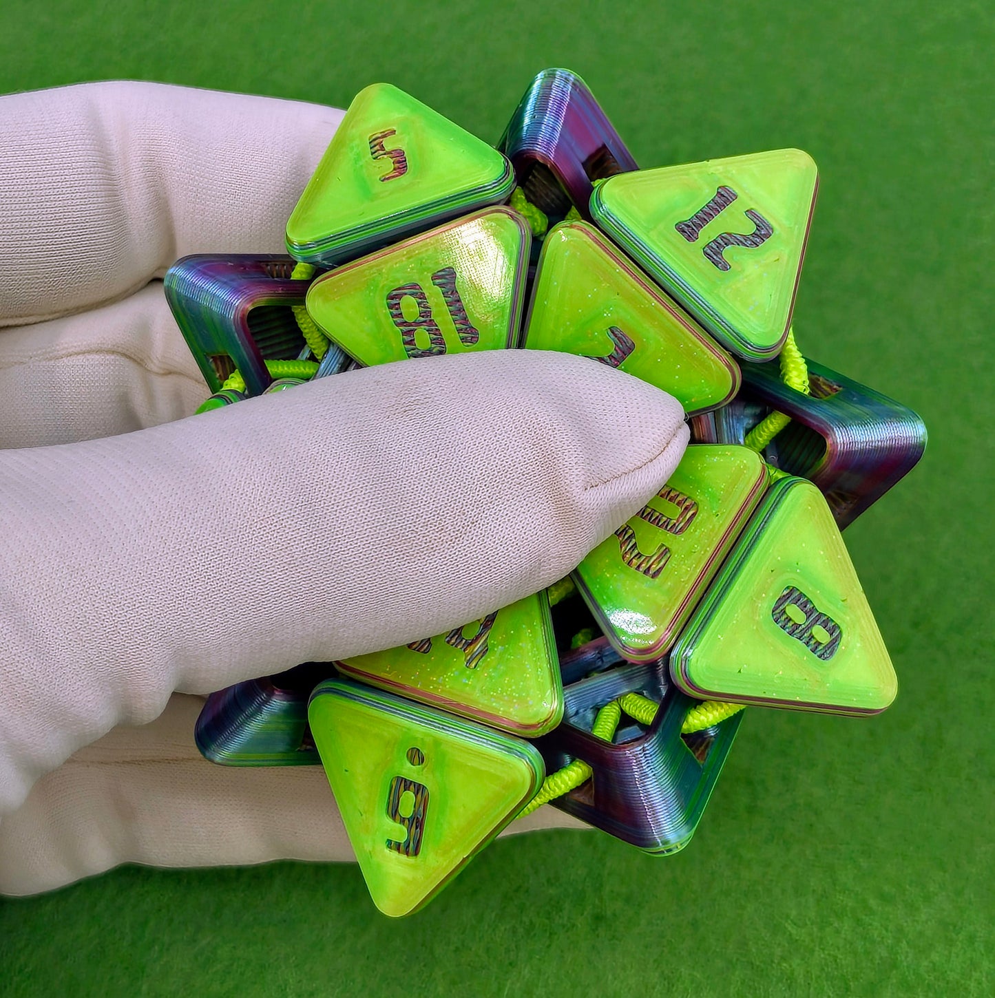 D&D squishable dice, fidget D20, 3D printed gaming accessories, tabletop RPG stress relief toy, gift for Dungeons and Dragons players, squishy D20 for TTRPG gamers.