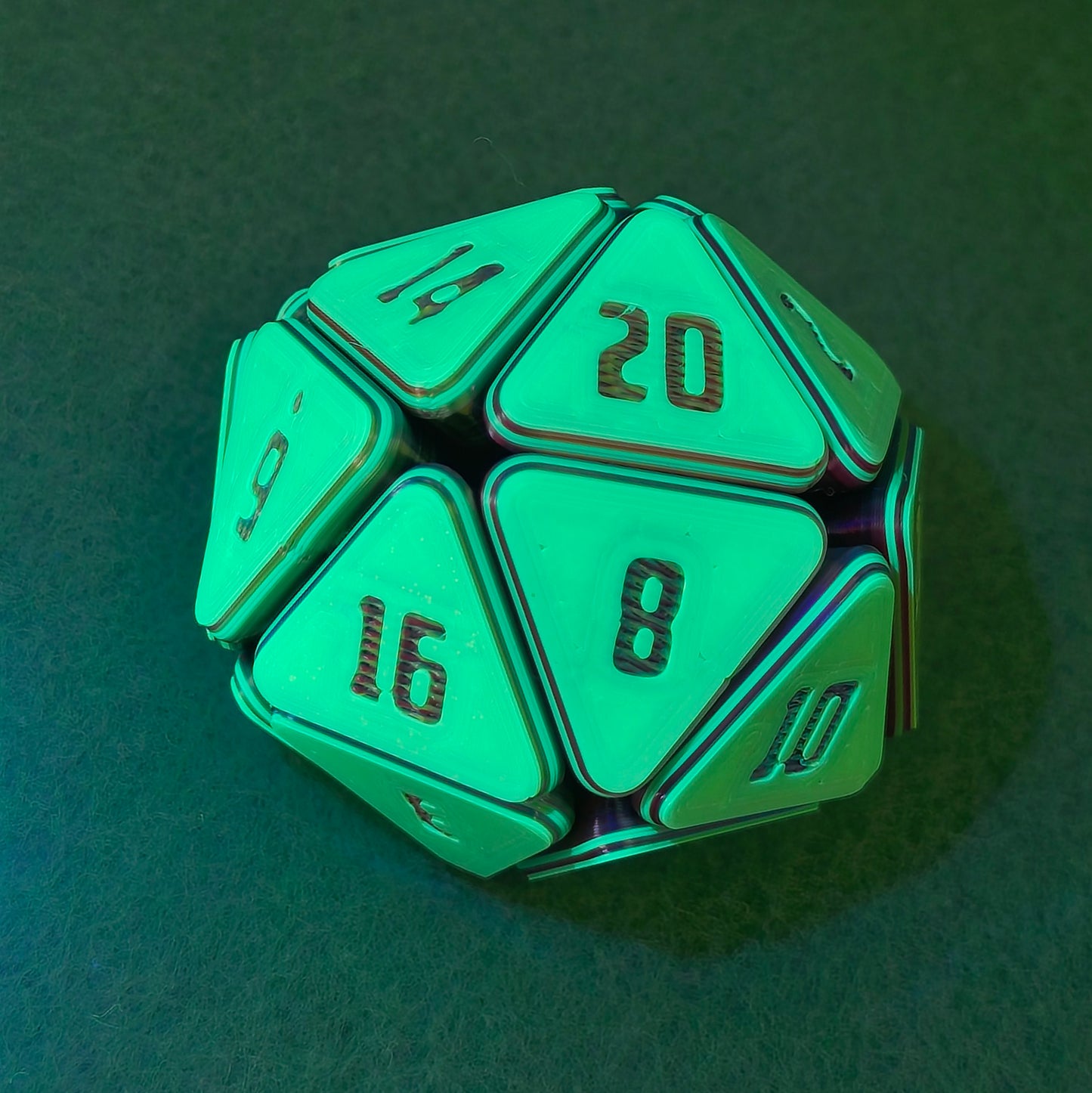 D&D squishable dice, fidget D20, 3D printed gaming accessories, tabletop RPG stress relief toy, gift for Dungeons and Dragons players, squishy D20 for TTRPG gamers.