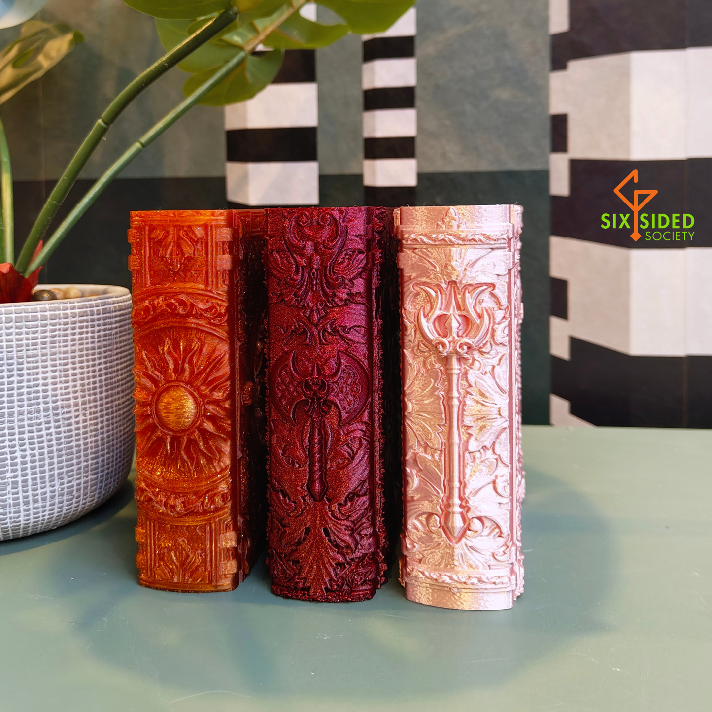 3D Printed Book | Dice + Cards + Mini Storage Box | Dragon Tome
