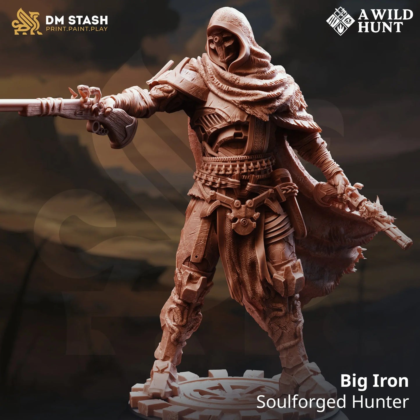 3D Printed Resin Miniature | 32mm Scale | The Wild Hunt - Soulforged - Six Sided Society