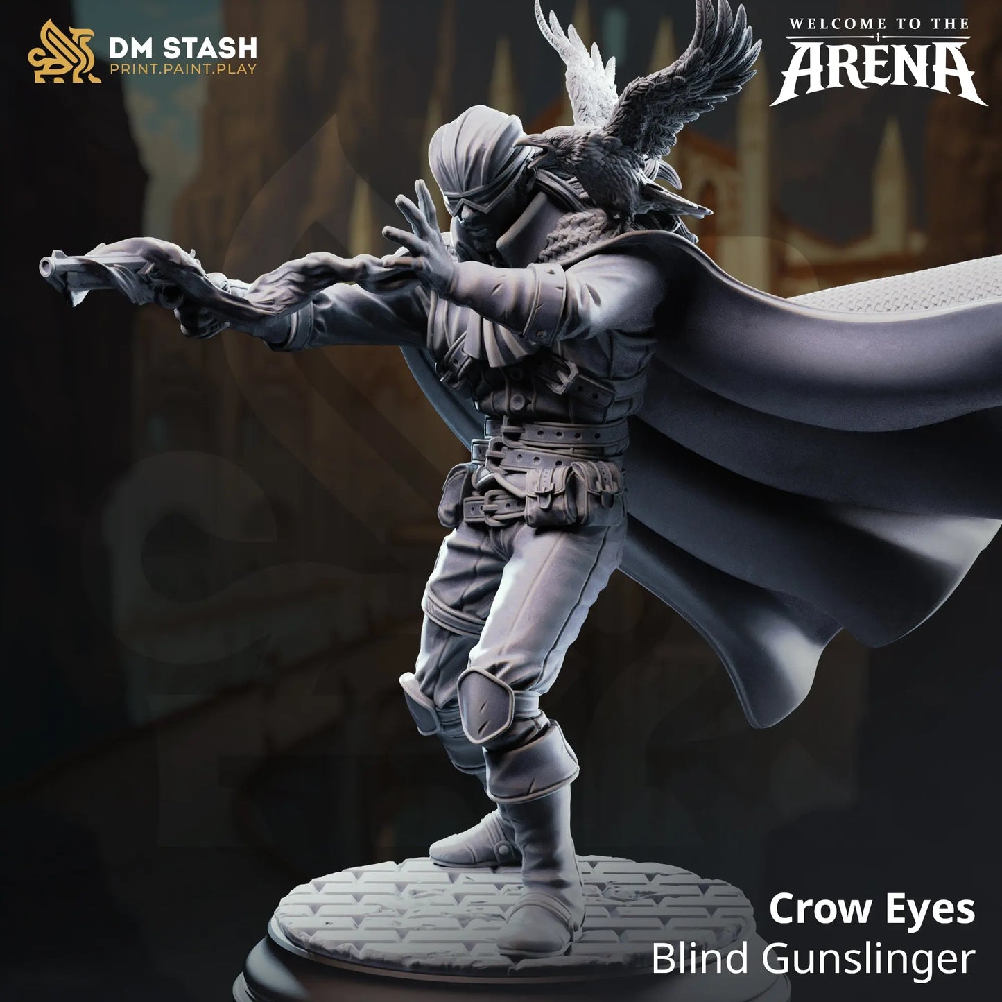 3D Printed Resin Miniature | 32mm Scale | The Arena - Human Six Sided Society