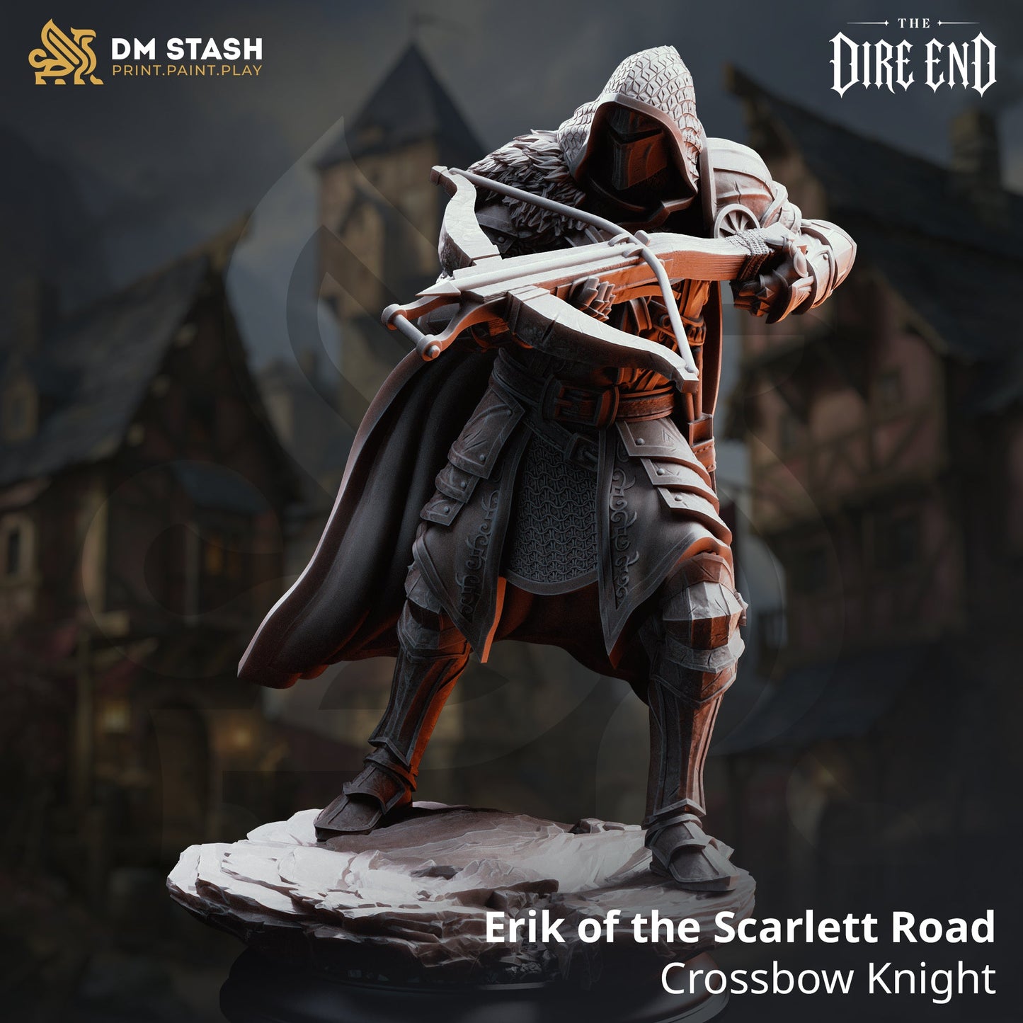 3D Printed Resin Miniature | 32mm Scale | The Dire End - Human Six Sided Society