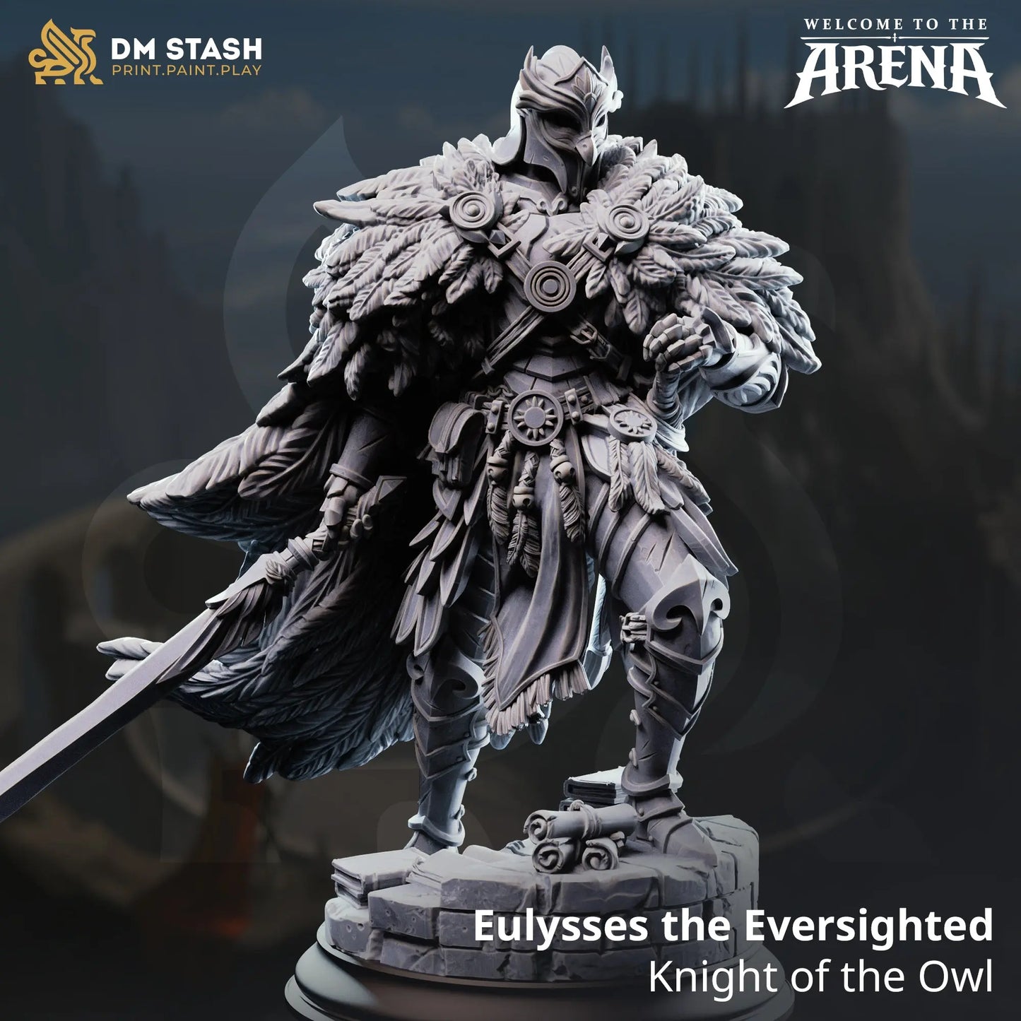 3D Printed Resin Miniature | 32mm Scale | The Arena - Human Six Sided Society