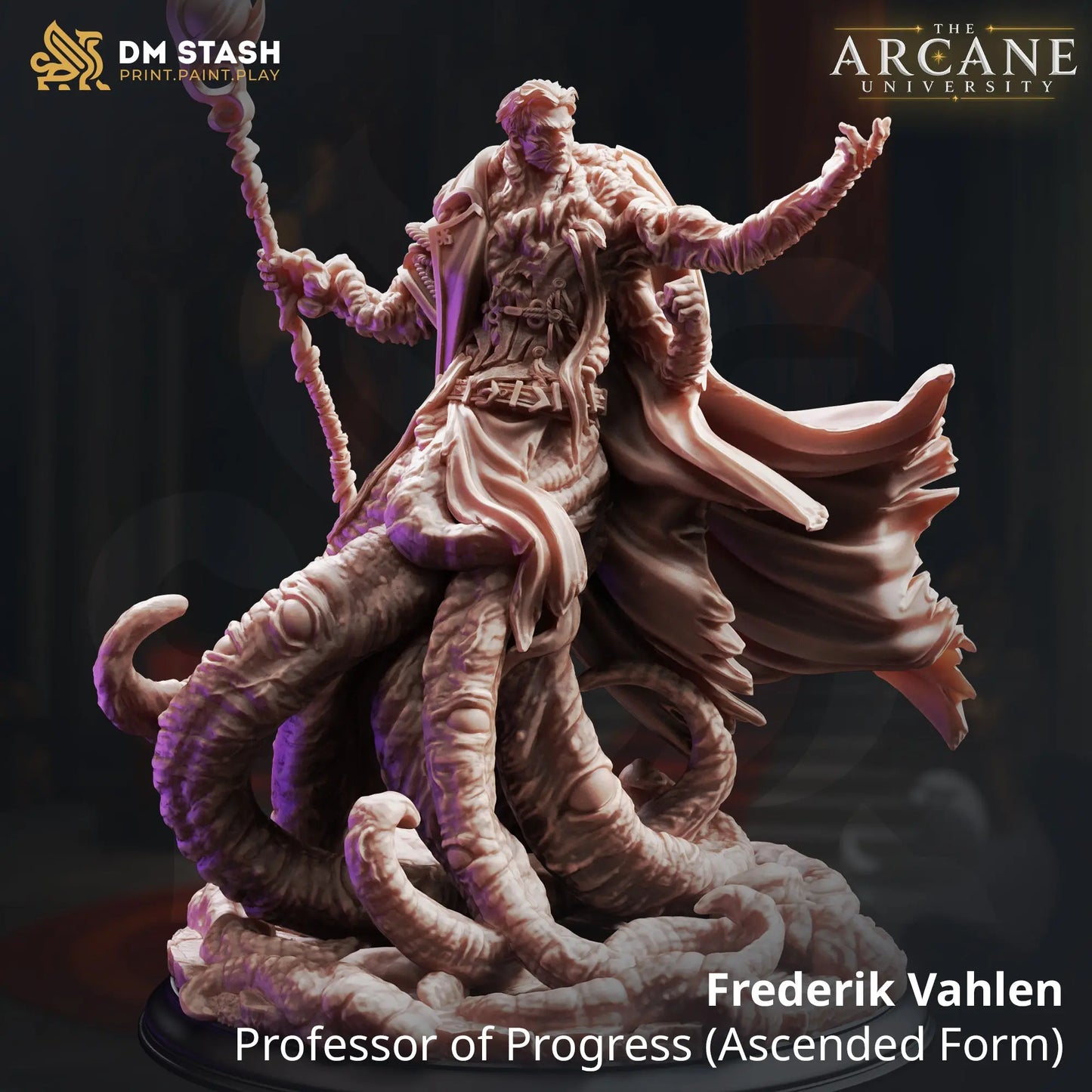 3D Printed Resin Miniature | 32mm Scale | The Arcane Univesity - Human