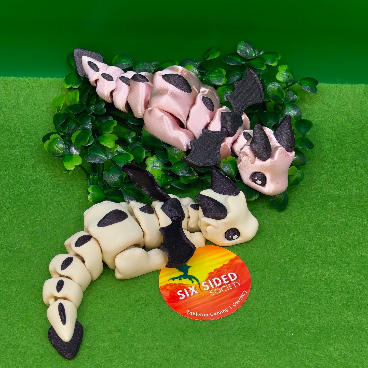 3D Printed Baby Dragon | Fidget Gaming Buddy, Fantasy Decor & Collectible Gift - Six Sided Society