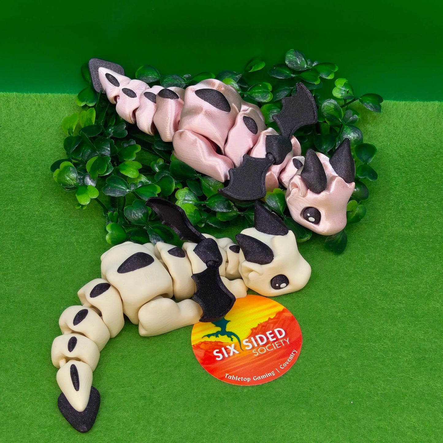 3D Printed Baby Dragon | Fidget Gaming Buddy, Fantasy Decor & Collectible Gift - Six Sided Society