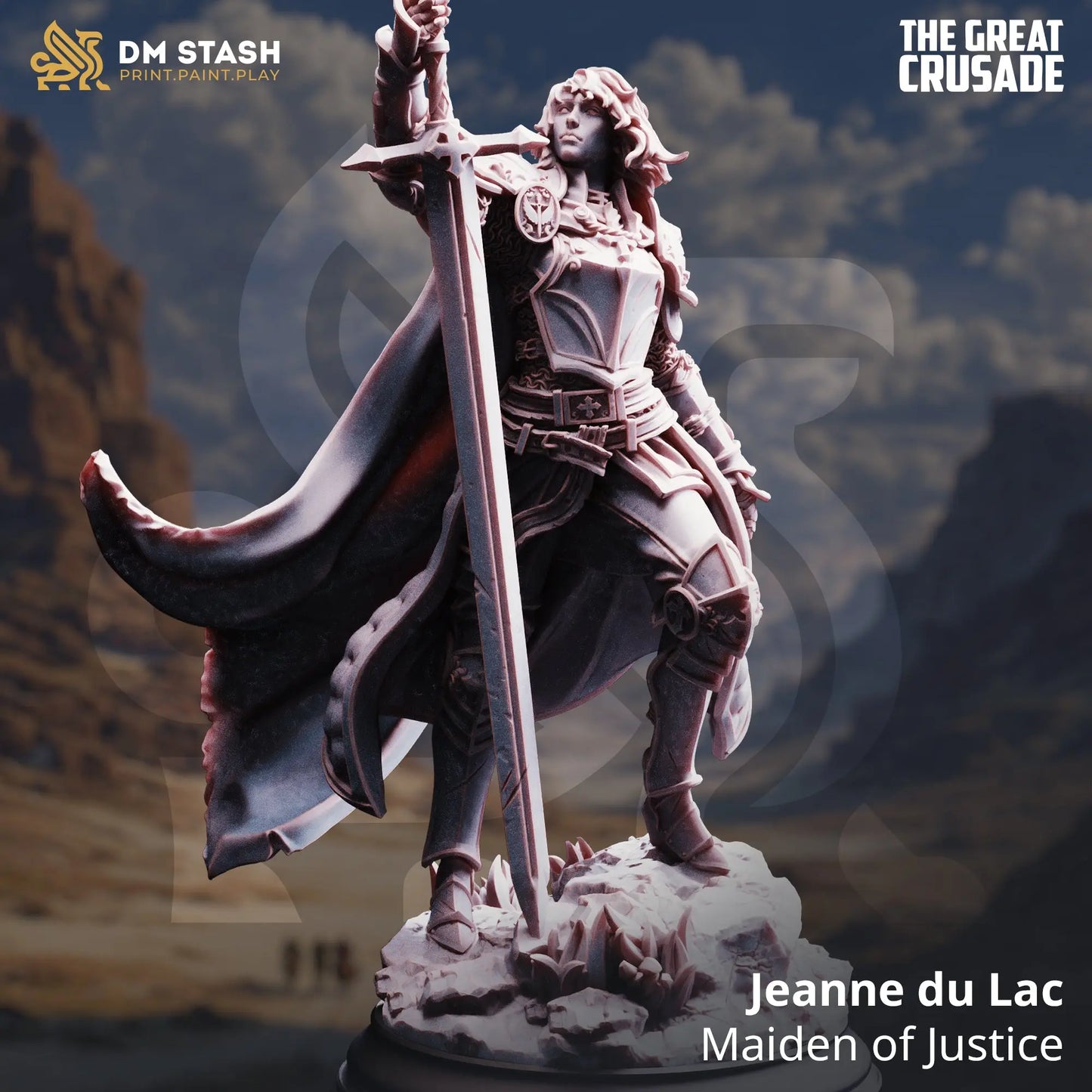 3D Printed Resin Miniature | 32mm Scale | The Great Crusade - Human - Six Sided Society