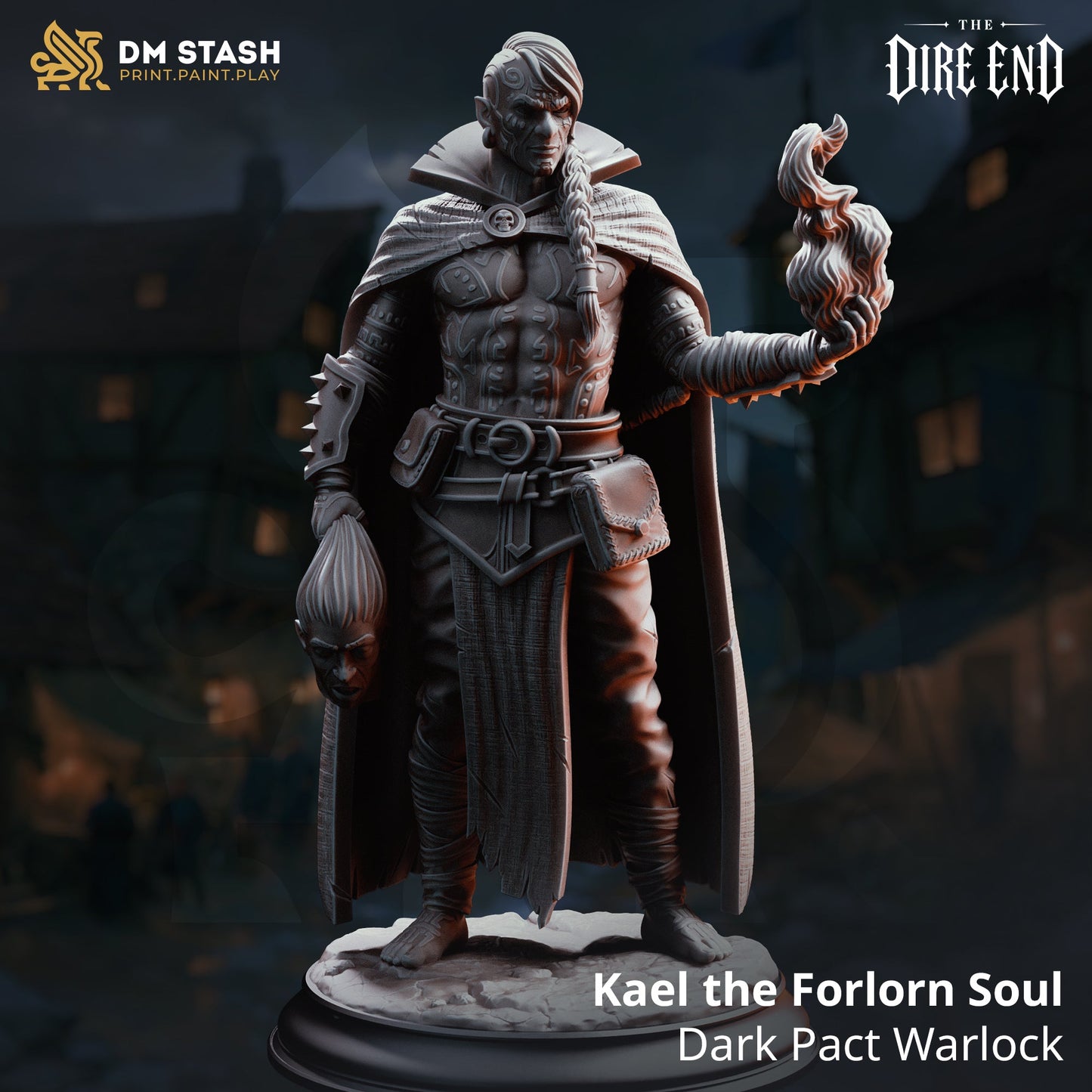 3D Printed Resin Miniature | 32mm Scale | The Dire End - Human Six Sided Society