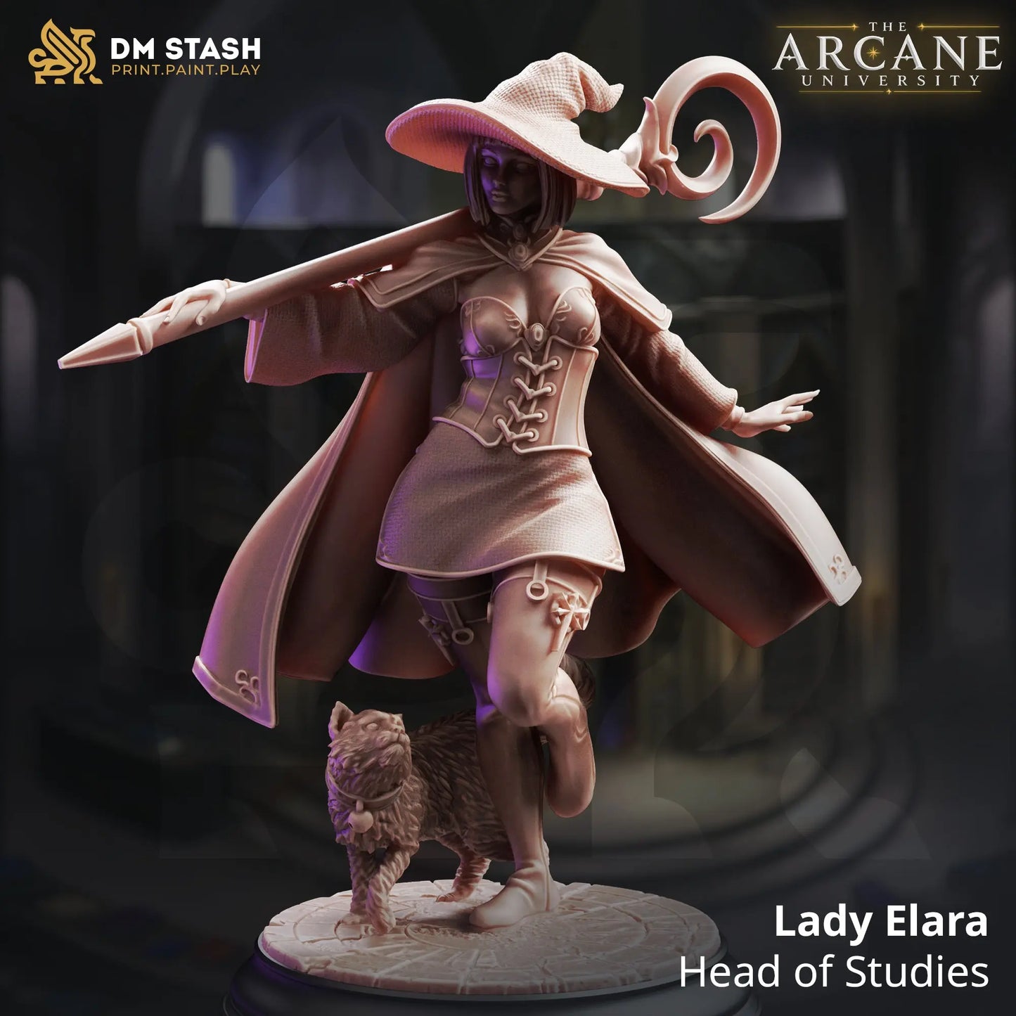 3D Printed Resin Miniature | 32mm Scale | The Arcane Univesity - Human