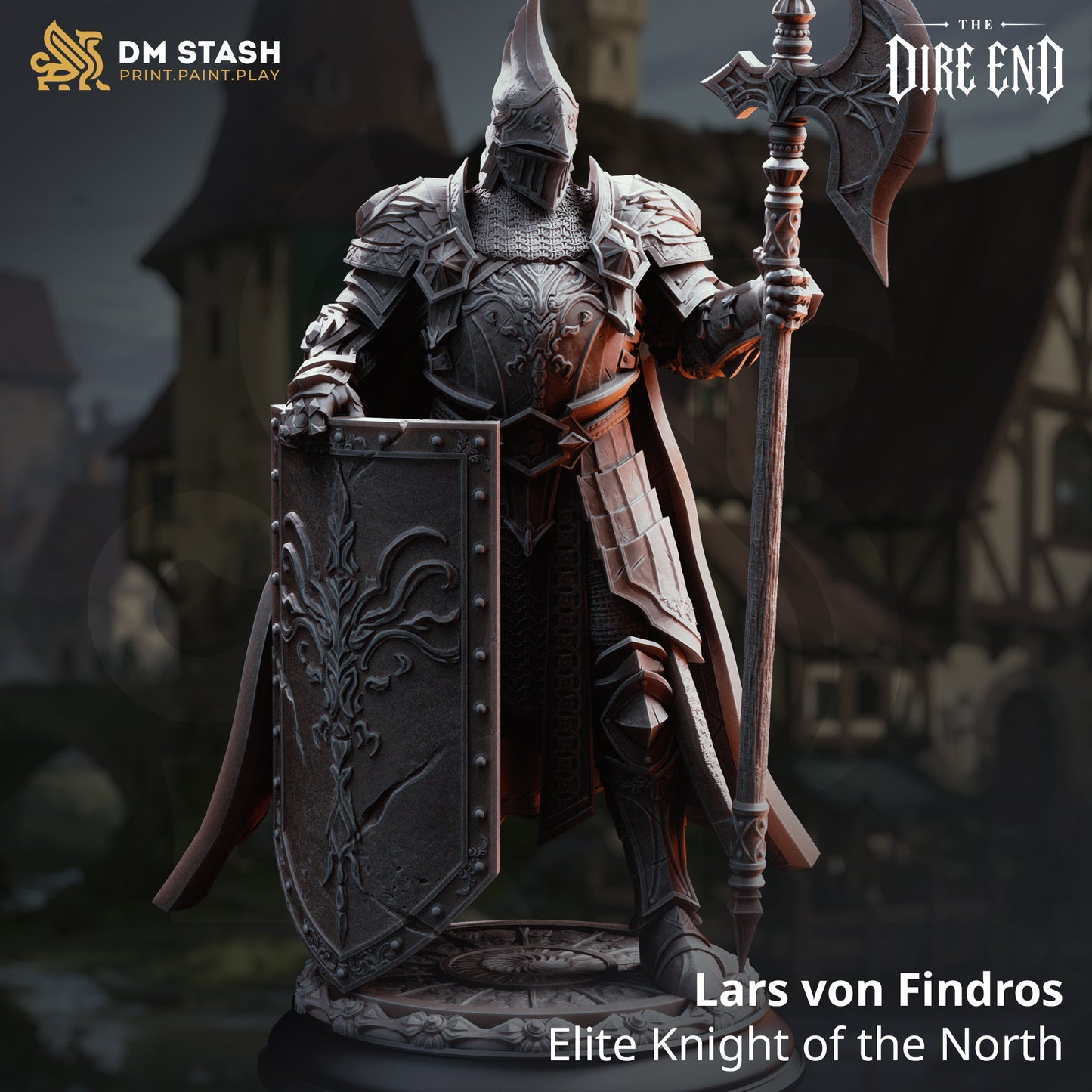 3D Printed Resin Miniature | 32mm Scale | The Dire End - Human Six Sided Society