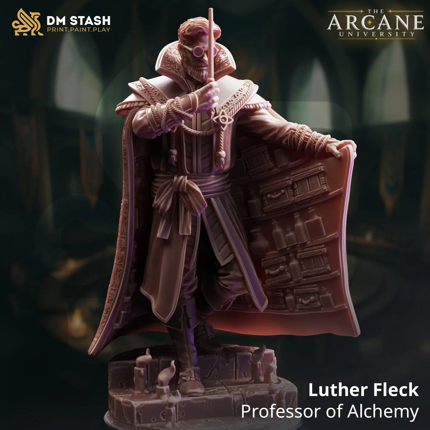 3D Printed Resin Miniature | 32mm Scale | The Arcane Univesity - Human