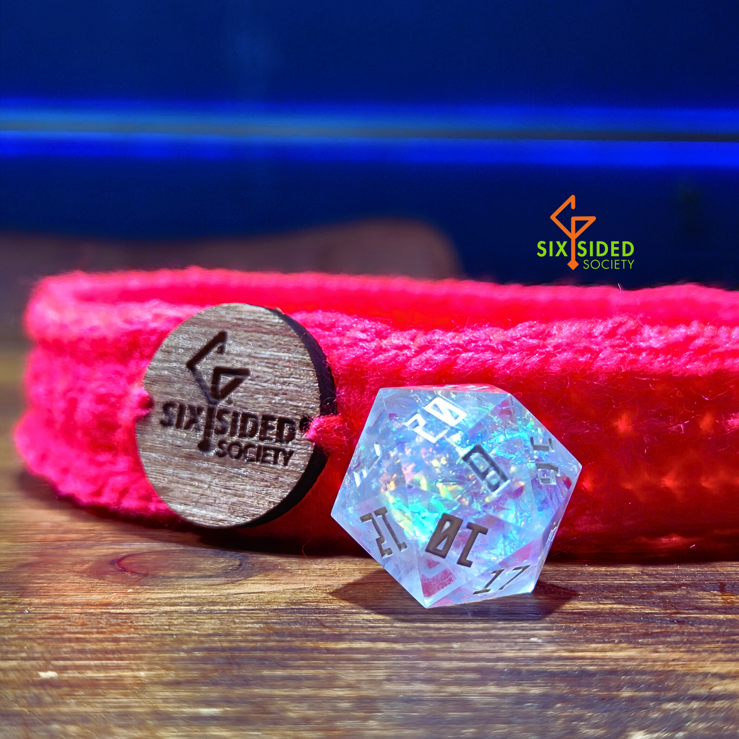 Vibrant Neon Crochet Dice Tray | Bold, Fun, and Functional!