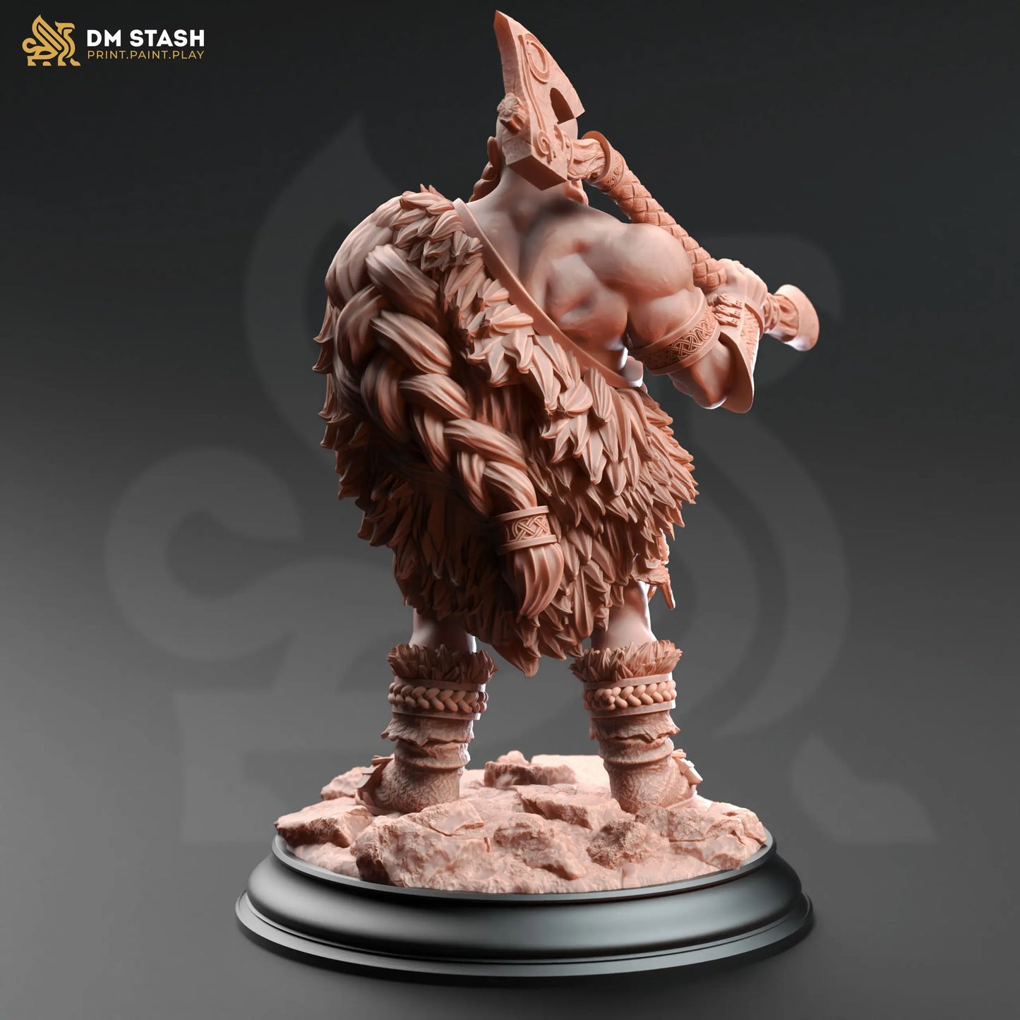 3D Printed Resin Miniature | 32mm Scale | The Wild Hunt - Dwarf - Six Sided Society
