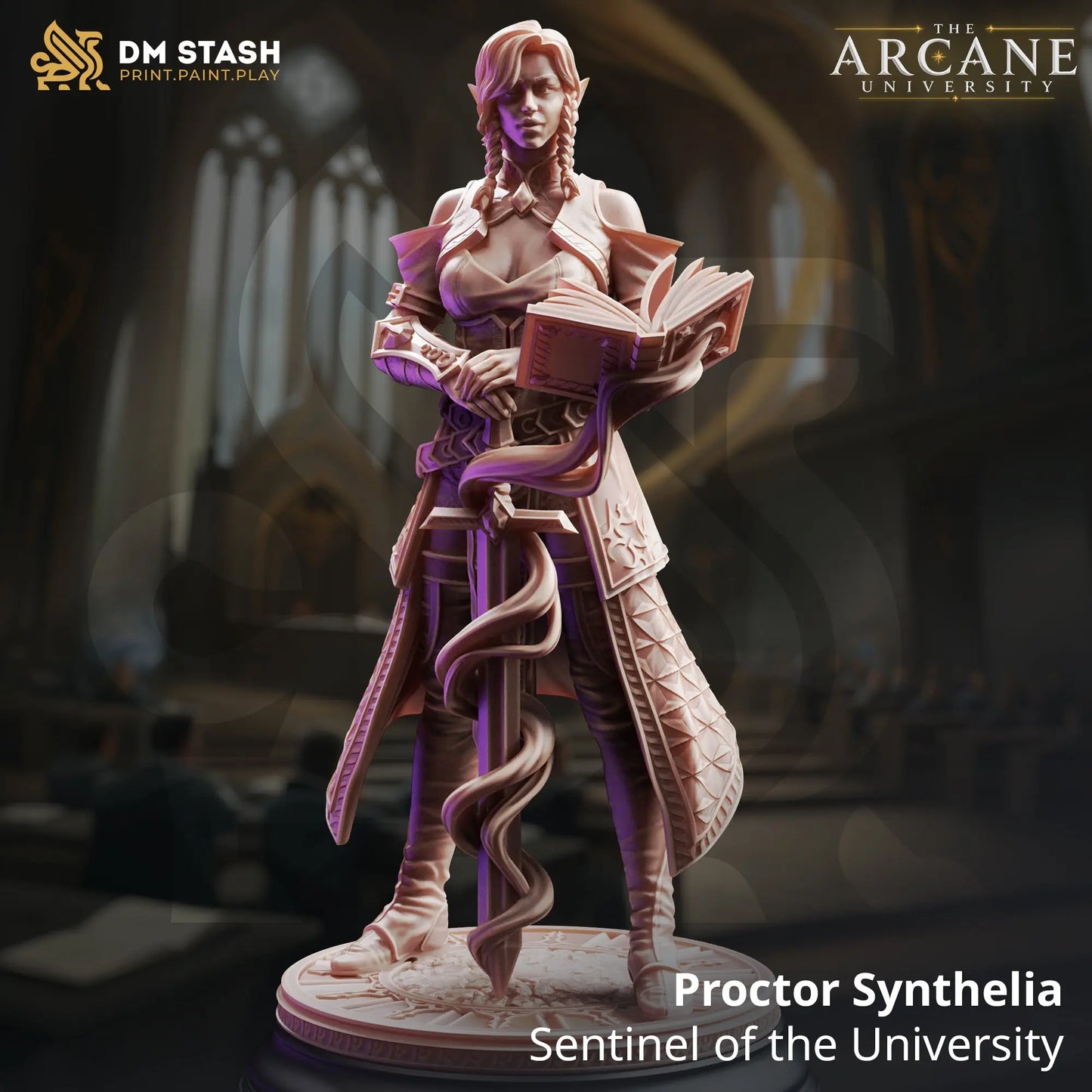 3D Printed Resin Miniature | 32mm Scale | The Arcane Univesity - High Elf