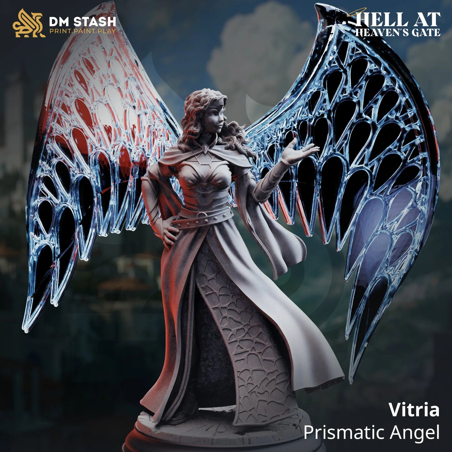 3D Printed Resin Miniature | 32mm Scale | Divine Gambit - Selvaneri - Six Sided Society UK