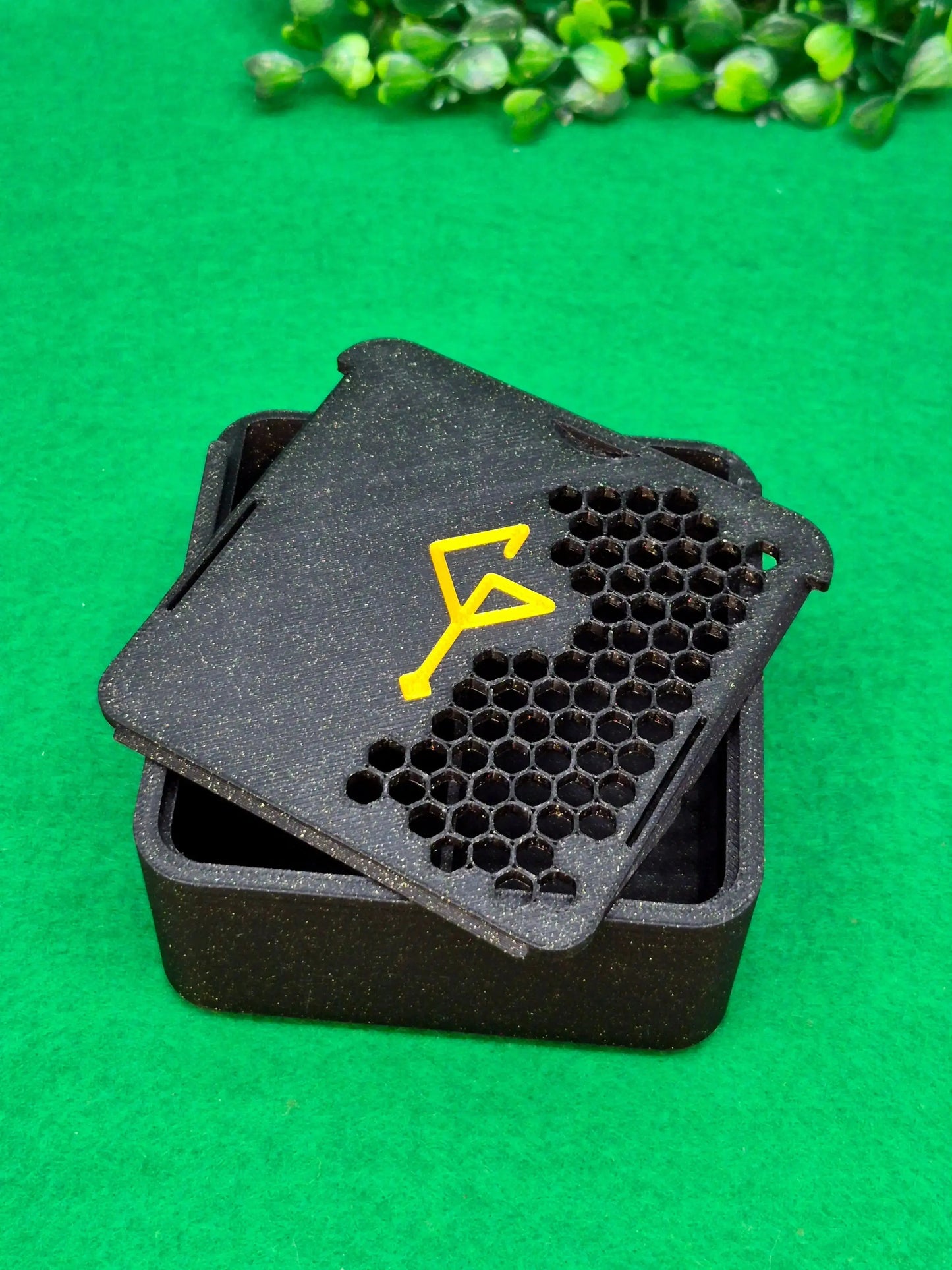 3D Printed Dice Box | Six Sided Society Brand Signature Dice Trinket Box | Small Six Sided Society