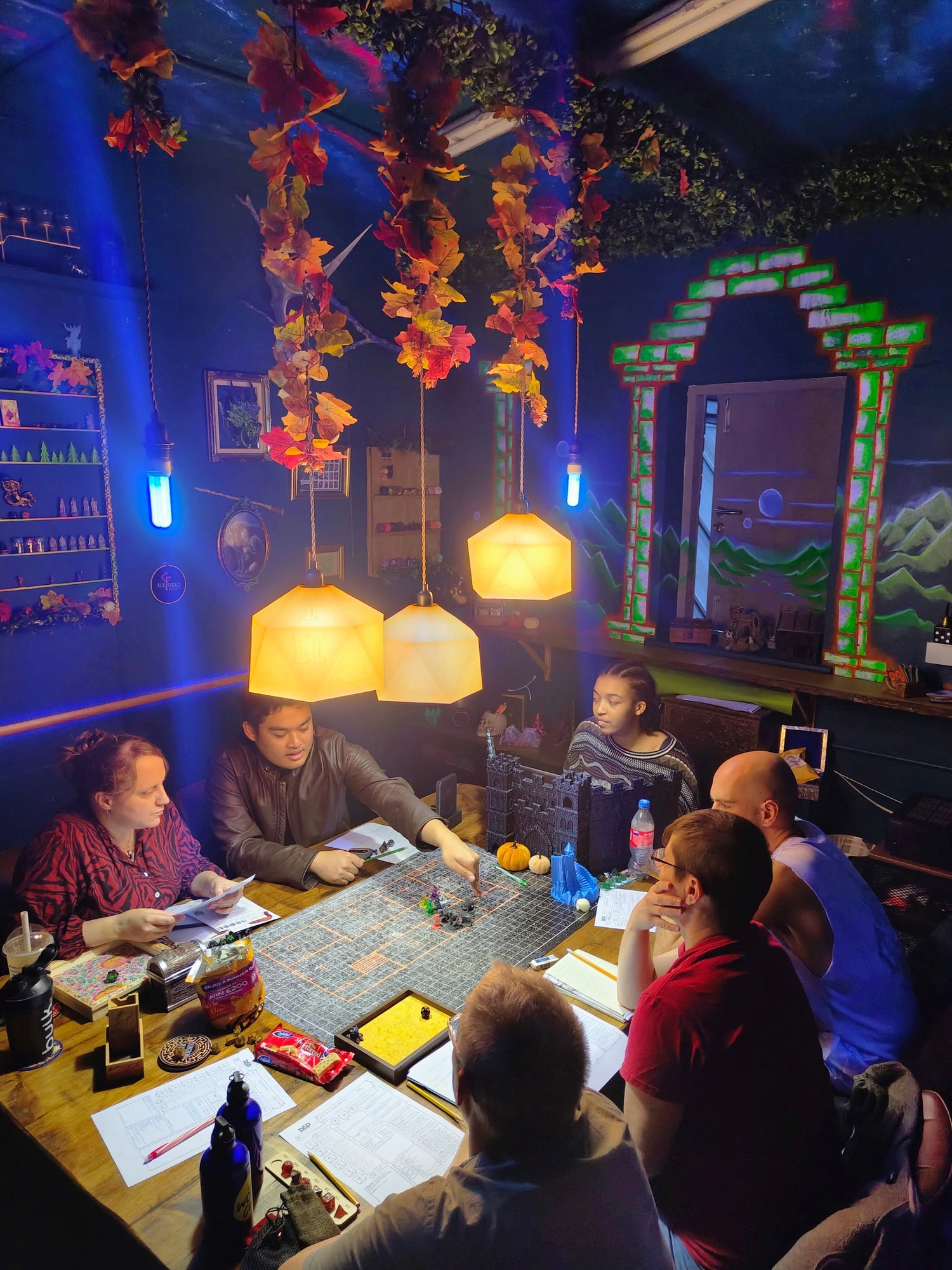 tabletop gaming Coventry, Dungeons & Dragons room hire, RPG private room Coventry, board game night Coventry, immersive gaming space, private game session, Six Sided Society Coventry, fantasy roleplay room hire Coventry
