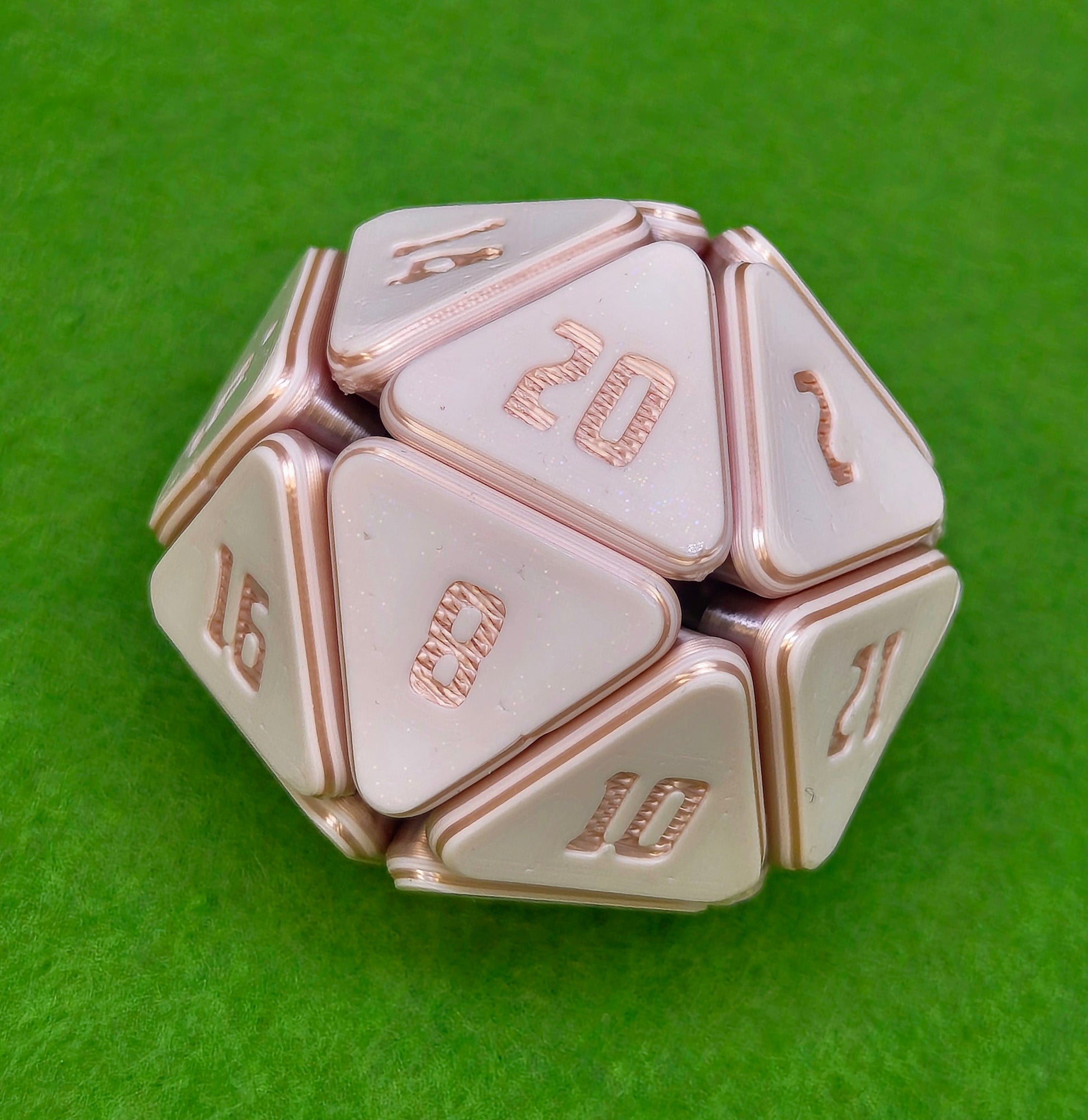 D&D squishable dice, fidget D20, 3D printed gaming accessories, tabletop RPG stress relief toy, gift for Dungeons and Dragons players, squishy D20 for TTRPG gamers.