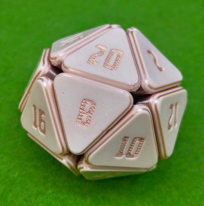 D&D squishable dice, fidget D20, 3D printed gaming accessories, tabletop RPG stress relief toy, gift for Dungeons and Dragons players, squishy D20 for TTRPG gamers.
