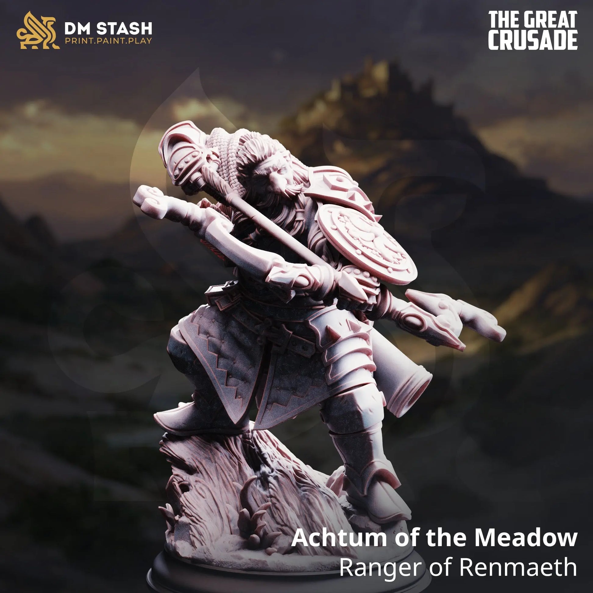 3D Printed Resin Miniature | 32mm Scale | The Great Crusade - Dwarf - Six Sided Society