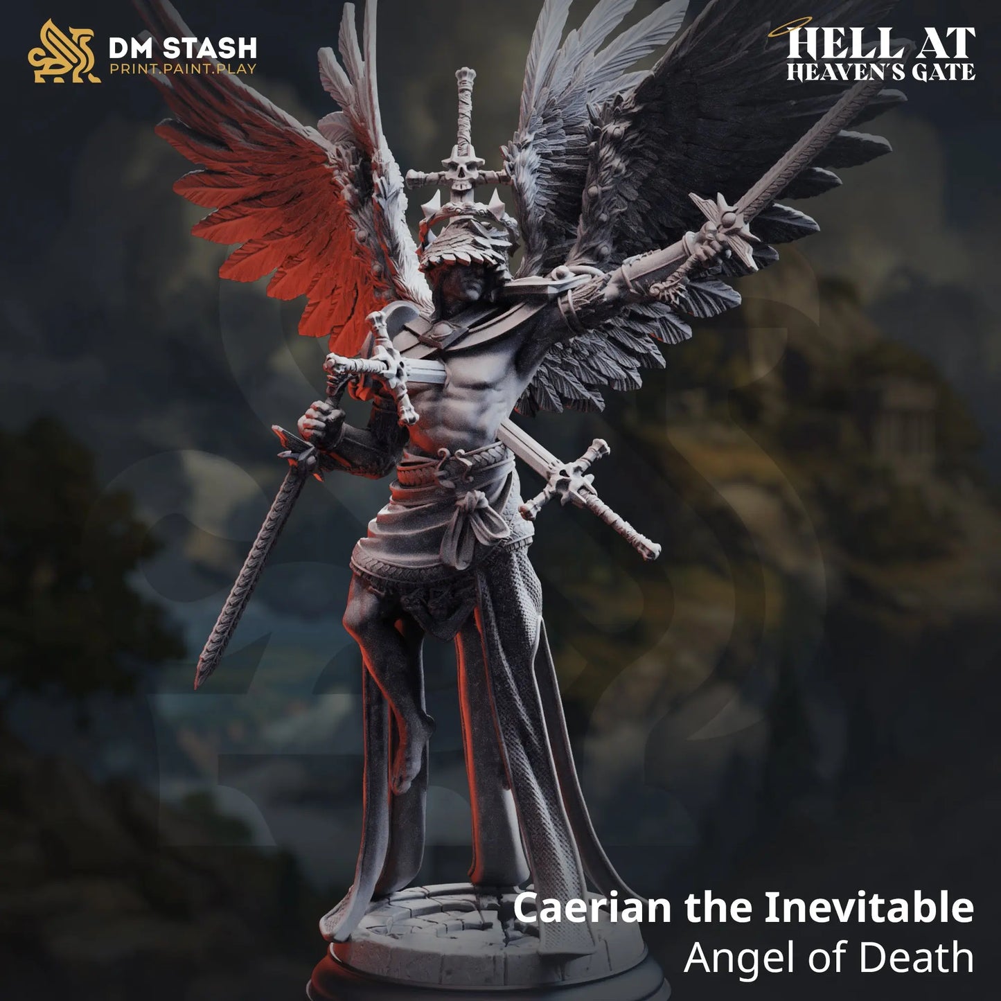 3D Printed Resin Miniature | 32mm Scale | Divine Gambit - Selvaneri - Six Sided Society Coventry UK