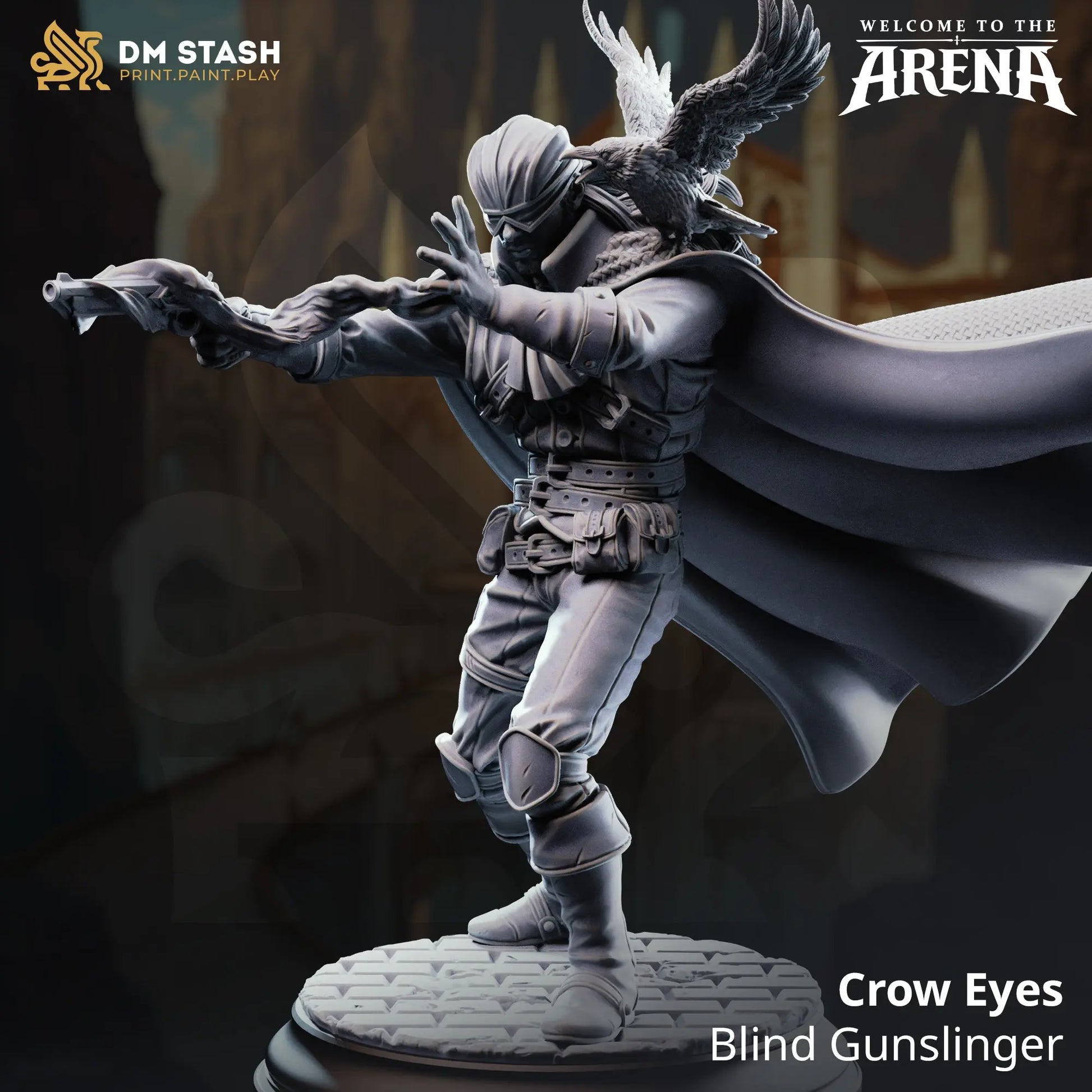 3D Printed Resin Miniature | 32mm Scale | The Arena - Human Six Sided Society