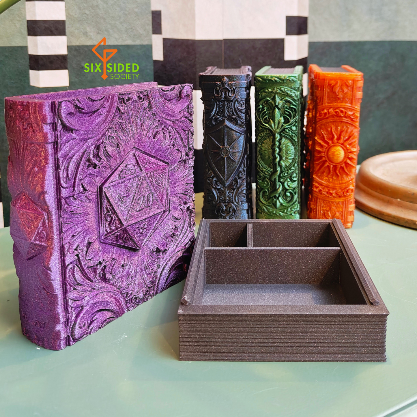 3D Printed Book Trinket Box | Small | D20 Tome