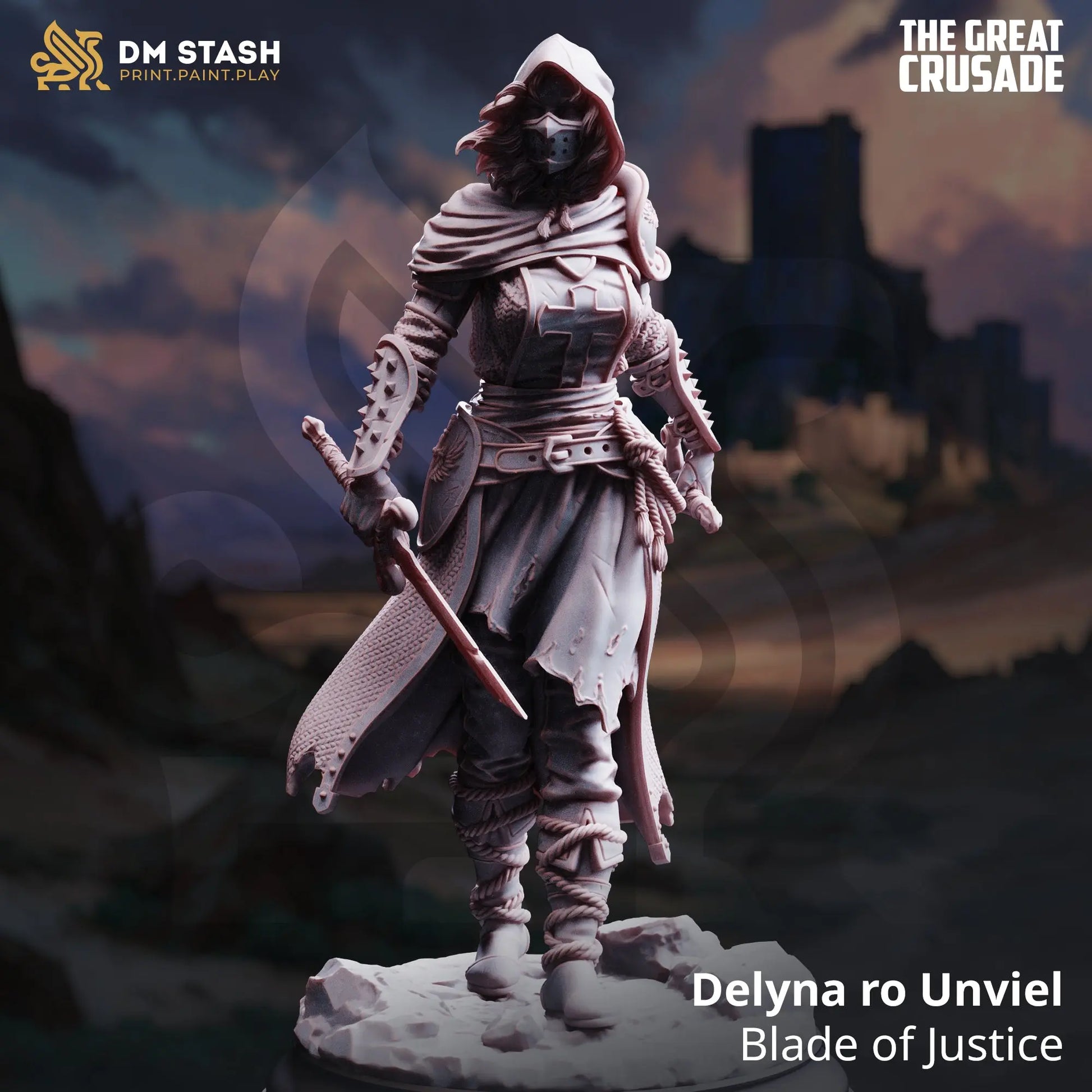 3D Printed Resin Miniature | 32mm Scale | The Great Crusade - Elf - Six Sided Society