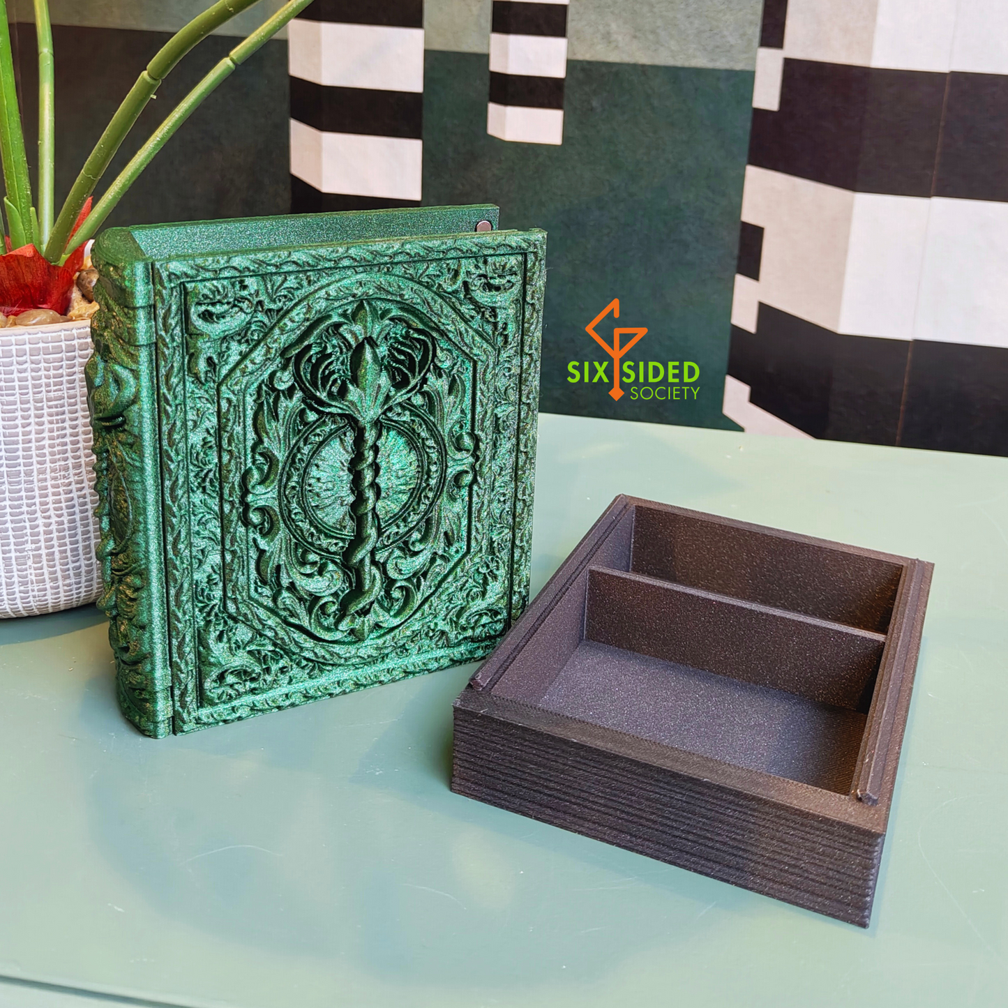 3D Printed Book Trinket Box | Small | Druid Tome