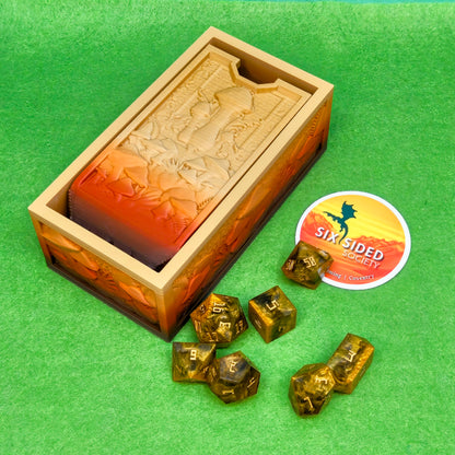 Compact folding dice tower for tabletop games, roleplaying, and dice collectors Six Sided Society