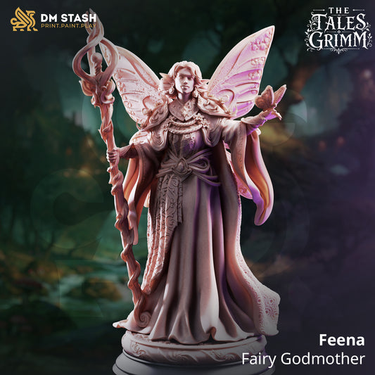 3D Printed Resin Miniature | 32mm Scale | The Tales Grimm - Fairy Godmother