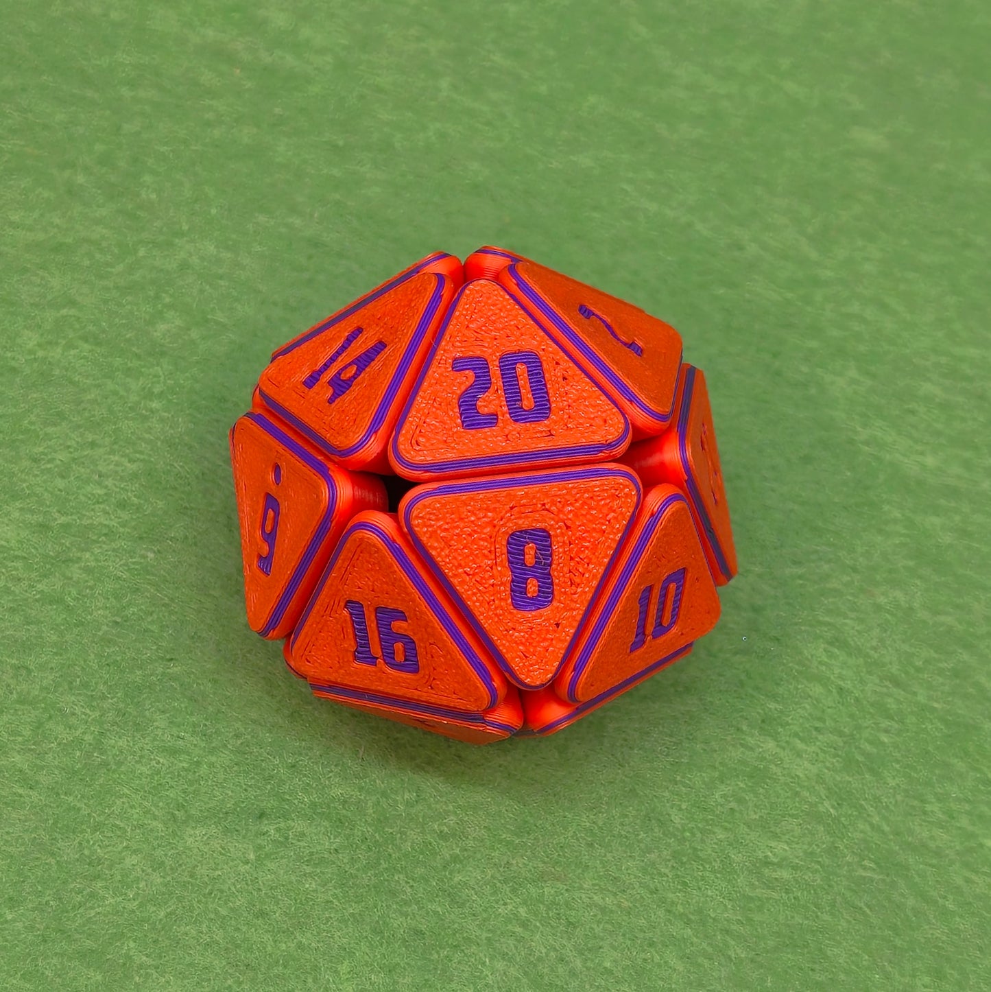 Squishy D20 | 3D Printed Fidget Dice for Tabletop Gamers & RPG Fans