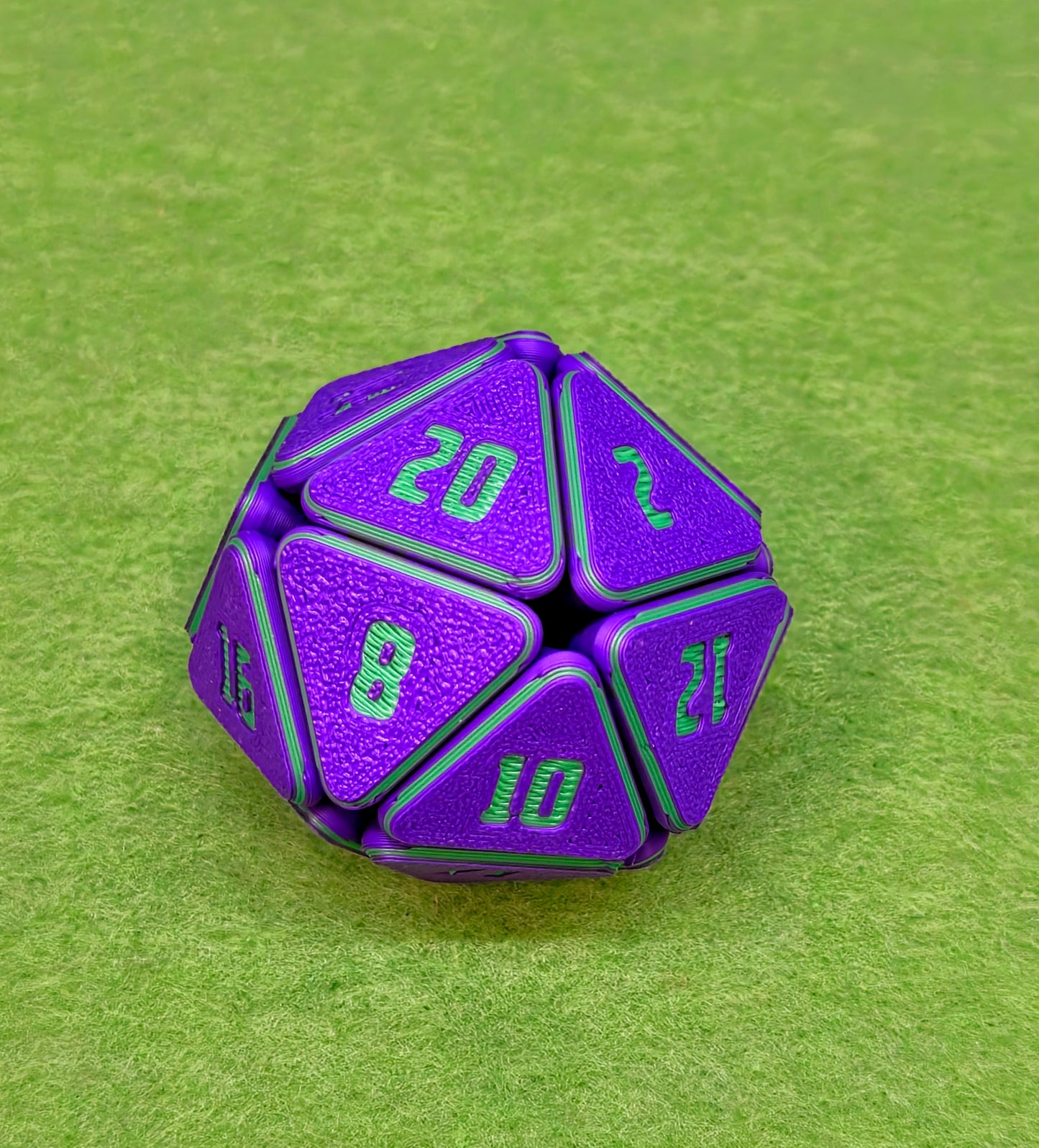 Squishy D20 | 3D Printed Fidget Dice for Tabletop Gamers & RPG Fans