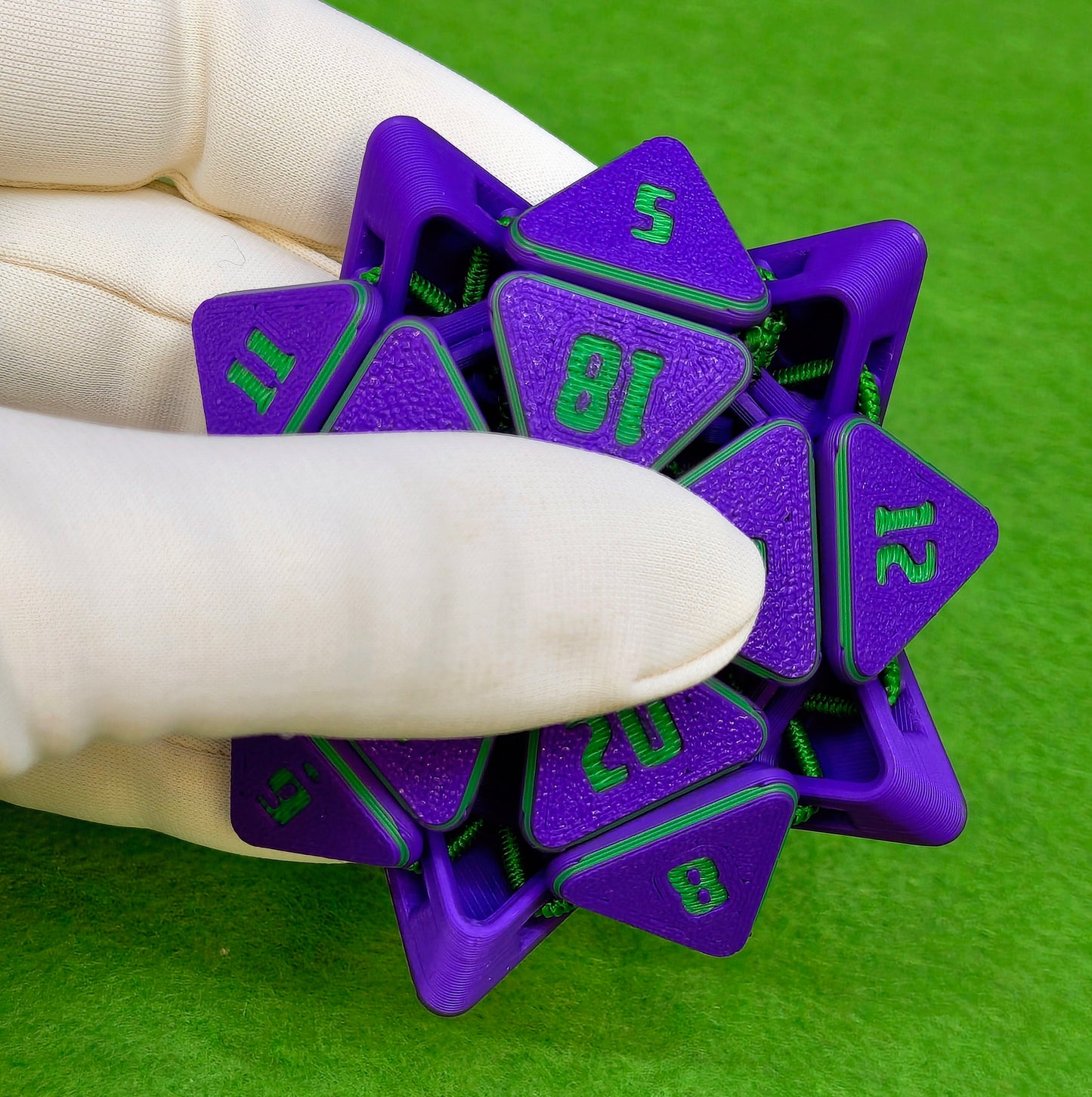 Squishy D20 | 3D Printed Fidget Dice for Tabletop Gamers & RPG Fans