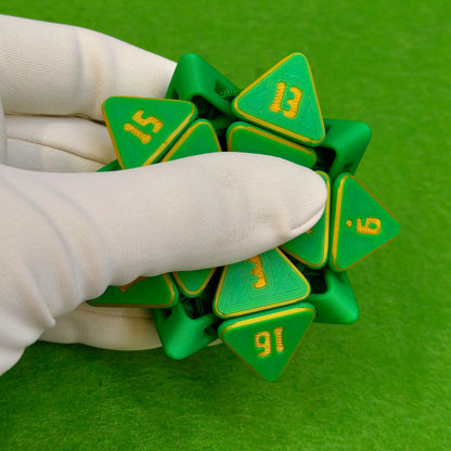 Fidget Dice | One Colour - Smooth | 3D Printed Squishy D20 for Tabletop Gamers & RPG Fans - Six Sided Society