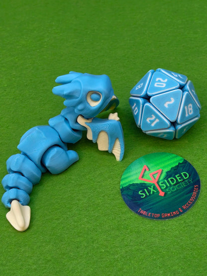 Flexi Marrow Dragon | 3D Printed Fantasy Companion - Six Sided Society