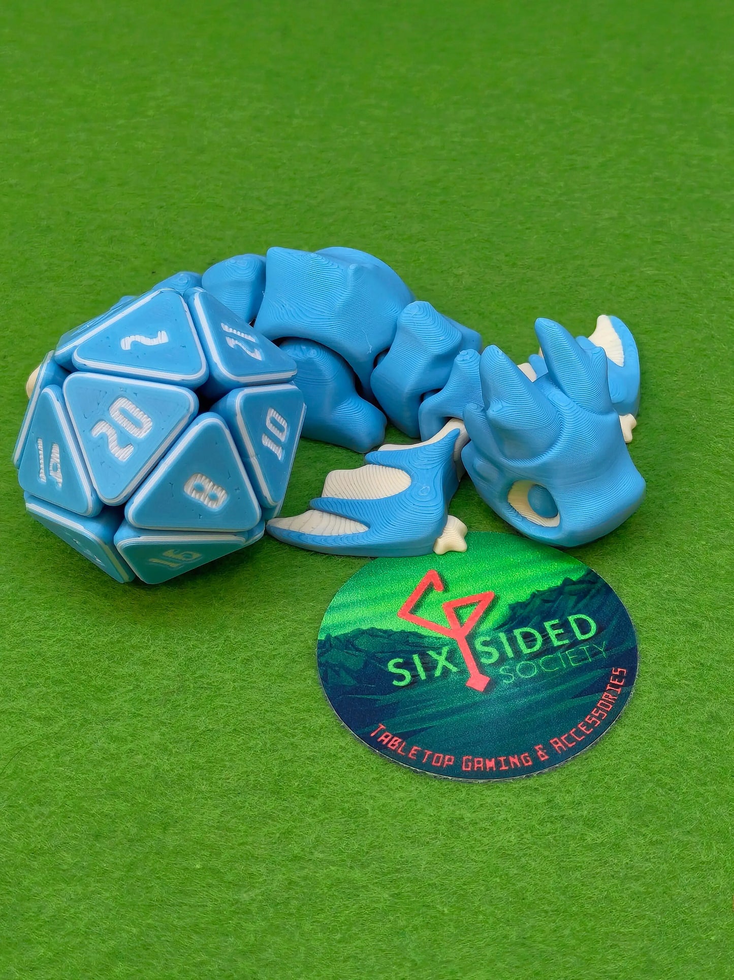 Flexi Marrow Dragon | 3D Printed Fantasy Companion - Six Sided Society