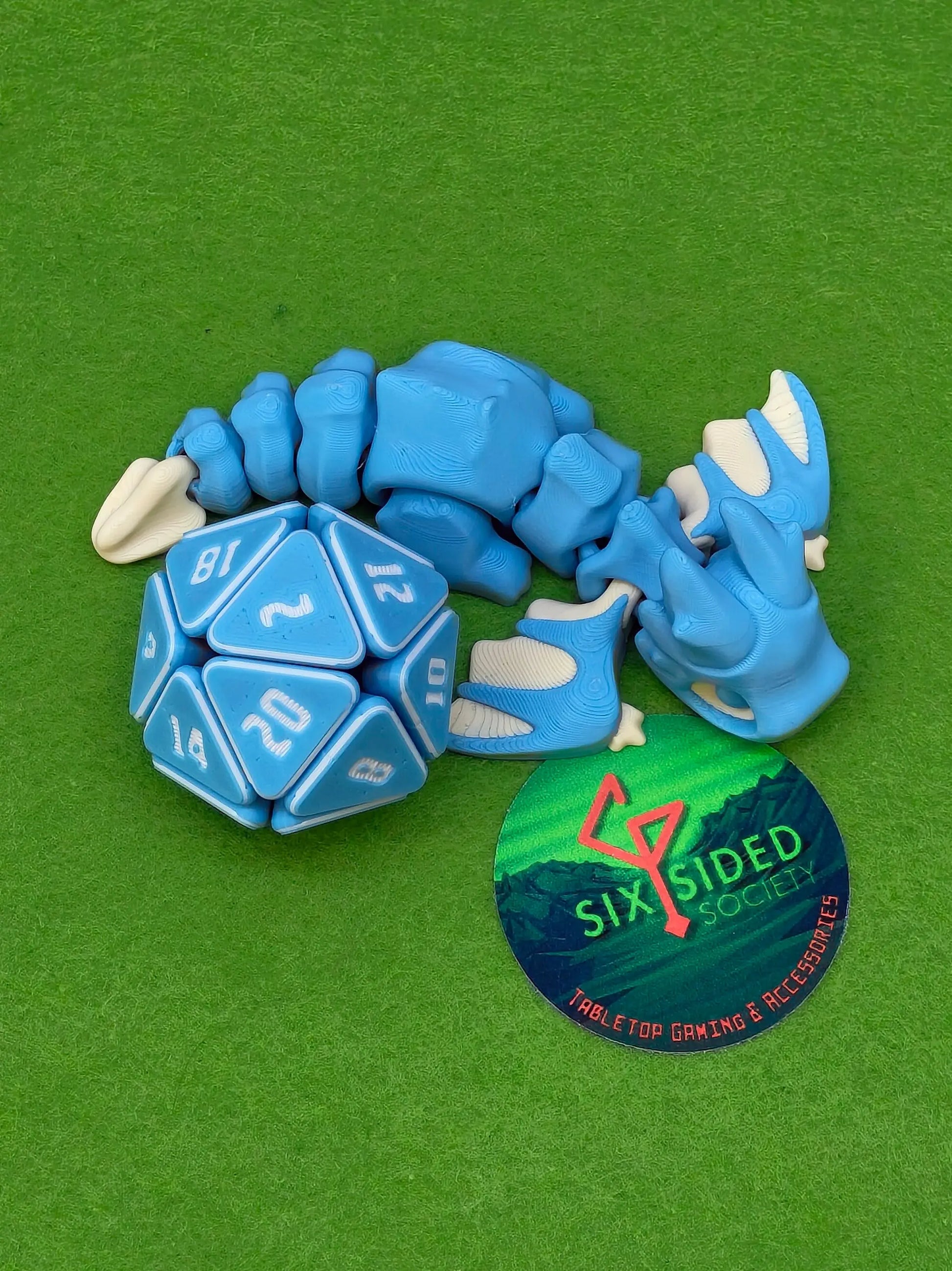 Flexi Marrow Dragon | 3D Printed Fantasy Companion - Six Sided Society