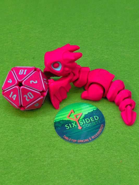 Flexi Marrow Dragon | 3D Printed Fantasy Companion - Six Sided Society
