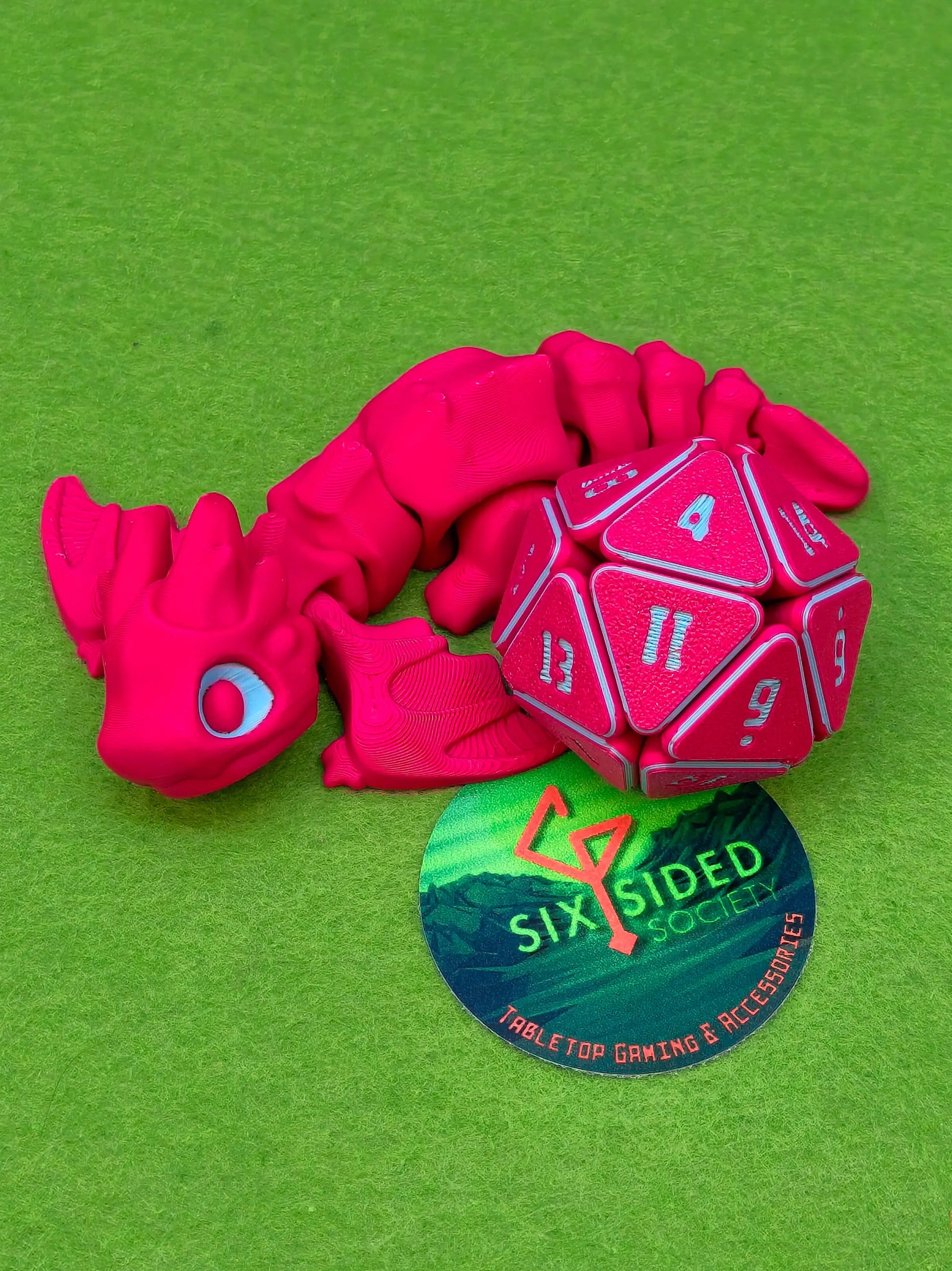 Flexi Marrow Dragon | 3D Printed Fantasy Companion - Six Sided Society