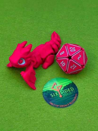 Flexi Marrow Dragon | 3D Printed Fantasy Companion - Six Sided Society