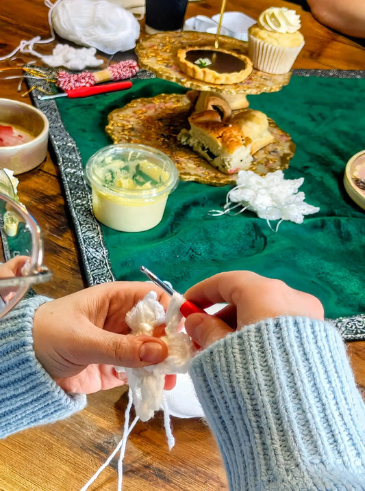 Sun 21st Dec | 12-3pm | Crochet Tea Party - Granny square - Six Sided Society
