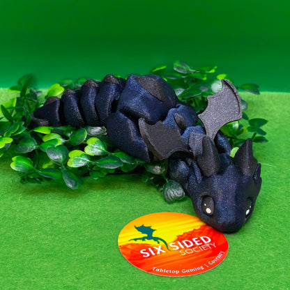 3D Printed Baby Dragon |  Fidget Gaming Buddy, Fantasy Decor & Collectible Gift - Six Sided Society