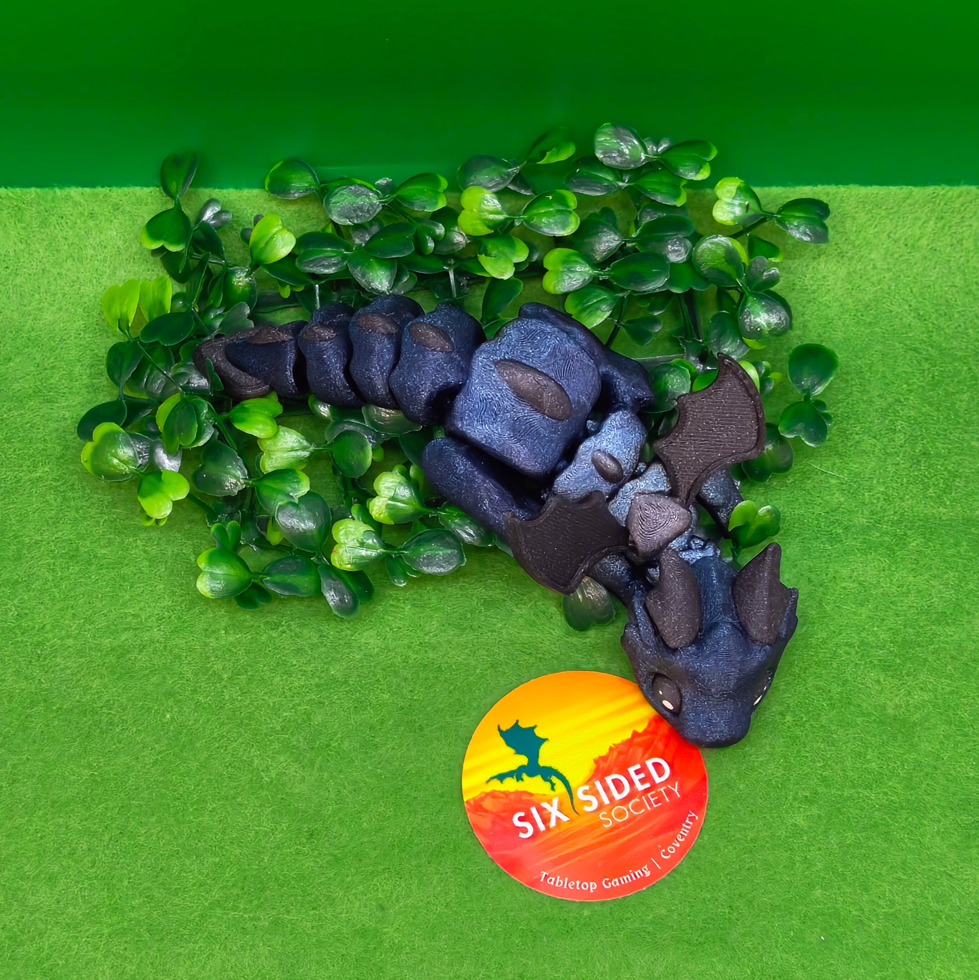 3D Printed Baby Dragon |  Fidget Gaming Buddy, Fantasy Decor & Collectible Gift - Six Sided Society