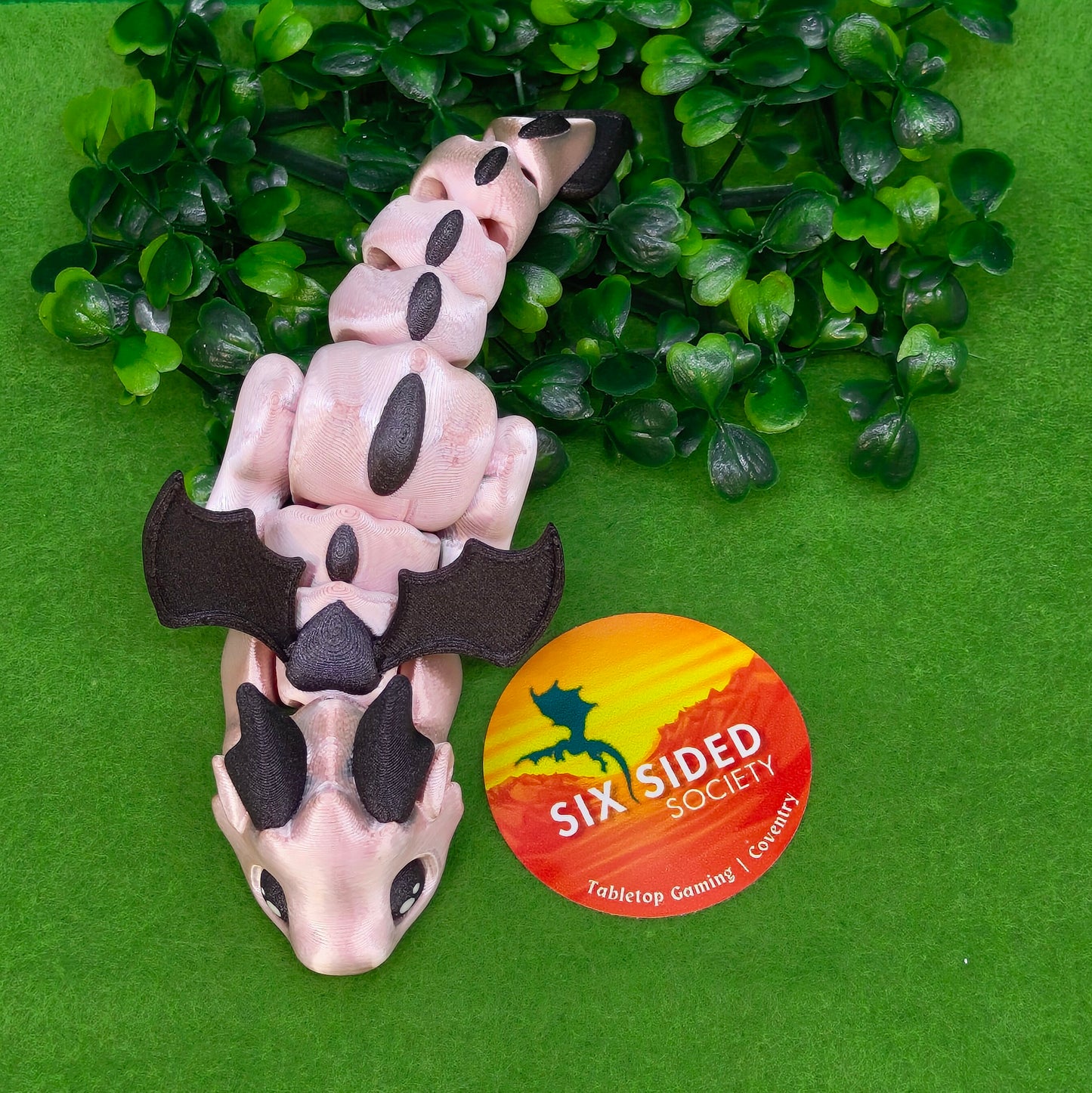 3D Printed Baby Dragon |  Fidget Gaming Buddy, Fantasy Decor & Collectible Gift - Six Sided Society