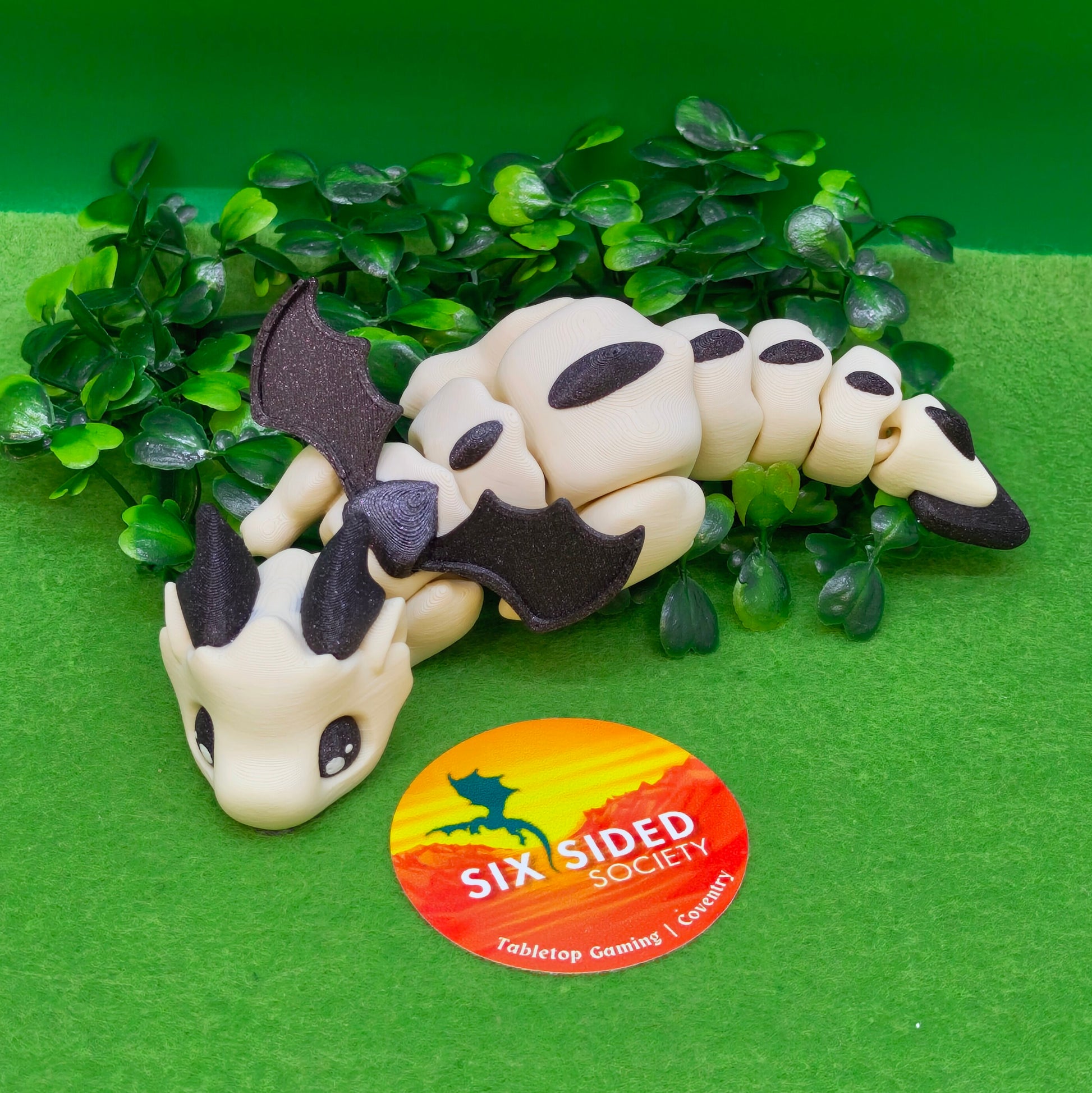 3D Printed Baby Dragon |  Fidget Gaming Buddy, Fantasy Decor & Collectible Gift - Six Sided Society