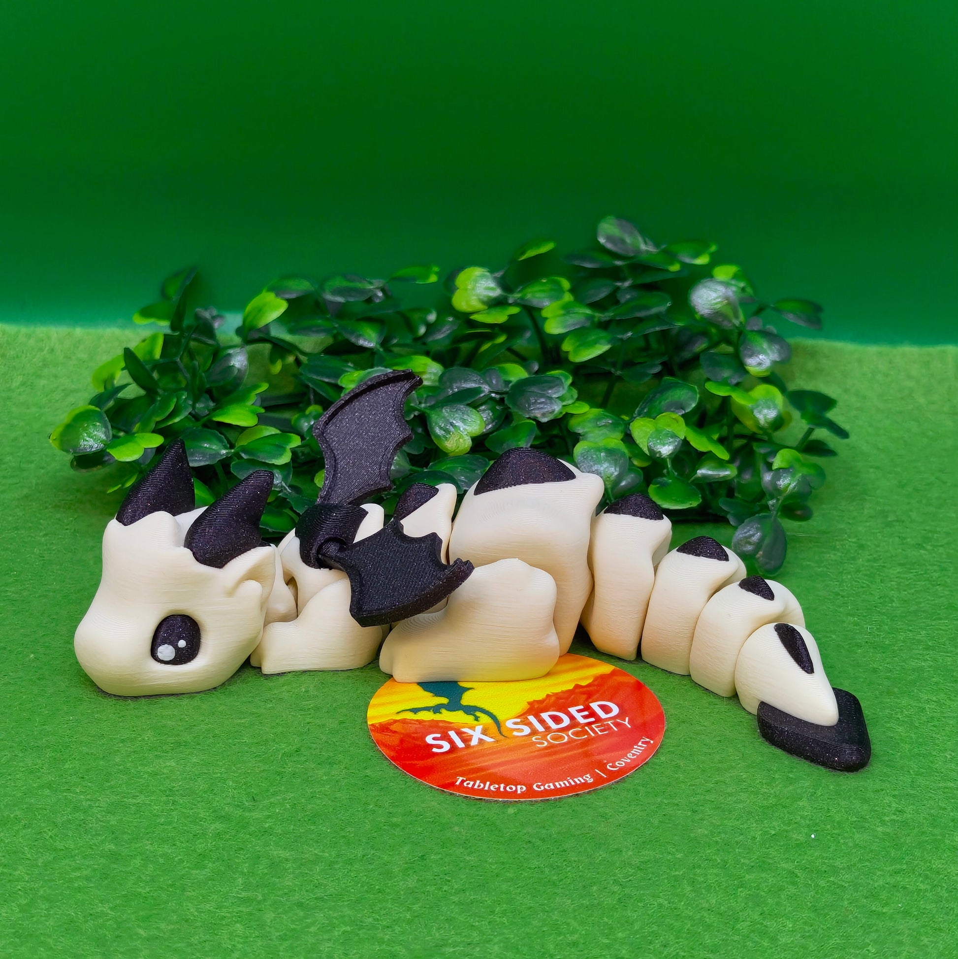 3D Printed Baby Dragon |  Fidget Gaming Buddy, Fantasy Decor & Collectible Gift - Six Sided Society