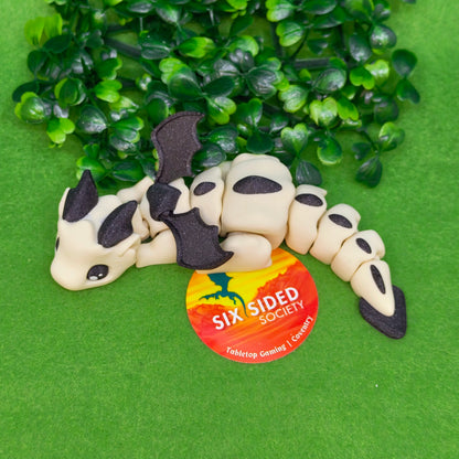 3D Printed Baby Dragon |  Fidget Gaming Buddy, Fantasy Decor & Collectible Gift - Six Sided Society